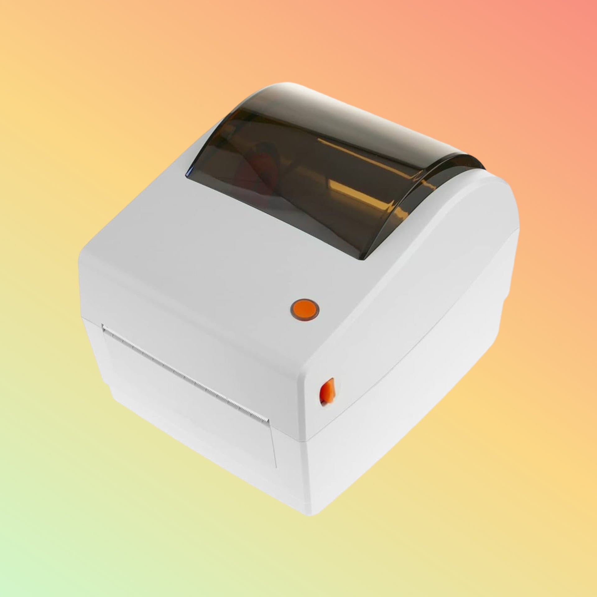 Compact design of the RP410 Label Printer on a modern desk