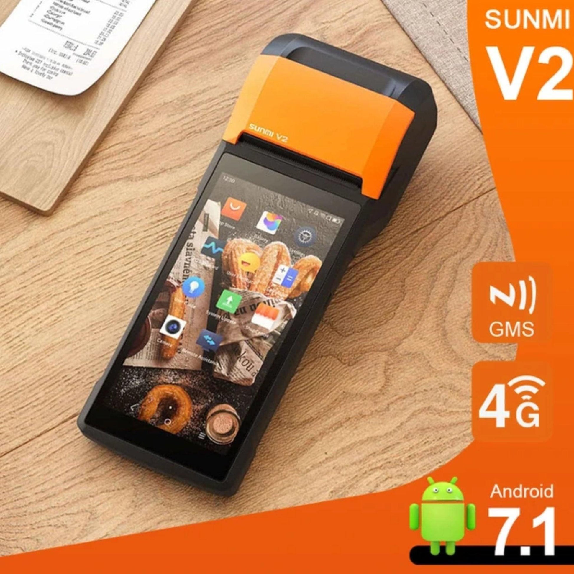 Sunmi V2-T5930 in use for mobile payments.