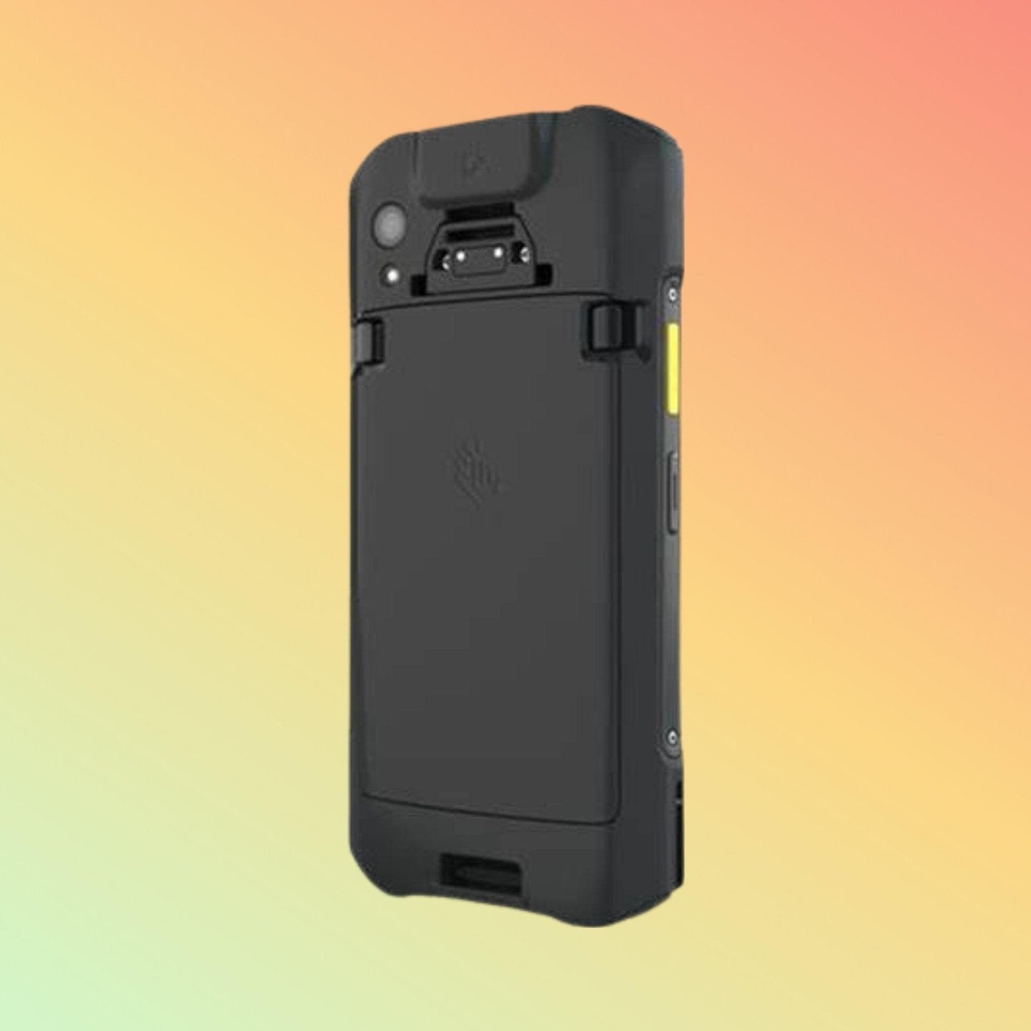 "Zebra TC25 rugged device displaying 2D scanning capabilities."