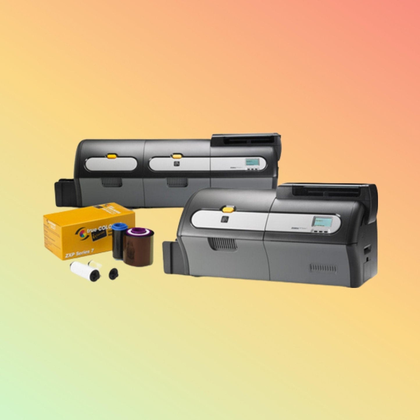 Zebra ZXP7 Laminator Module integrated with a ZXP7 Series printer, highlighting seamless installation.