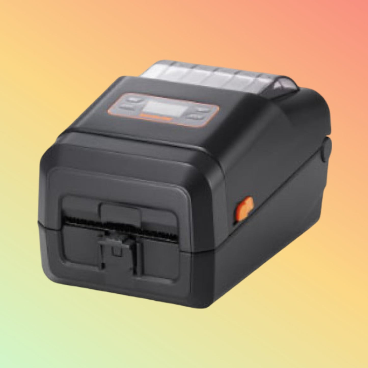 alt="Bixolon XL5-40 printer on a desk, emphasizing its compact size and suitability for small business spaces."