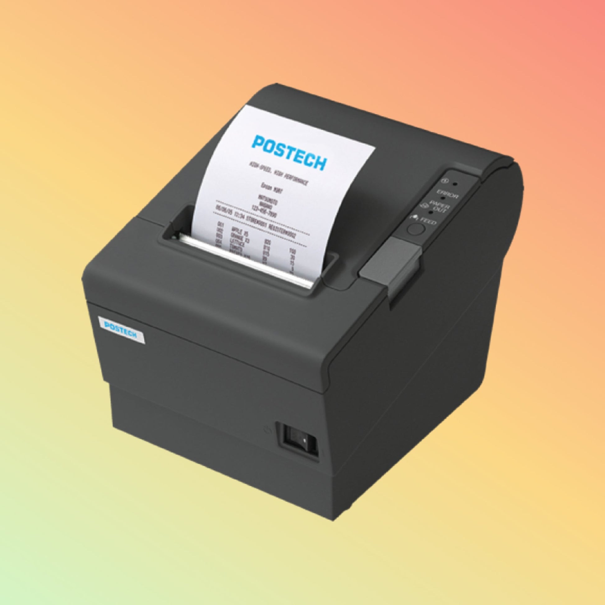 Thermal receipt printing at 300mm/s with POSTECH PT-R88IV, ideal for retail and hospitality.