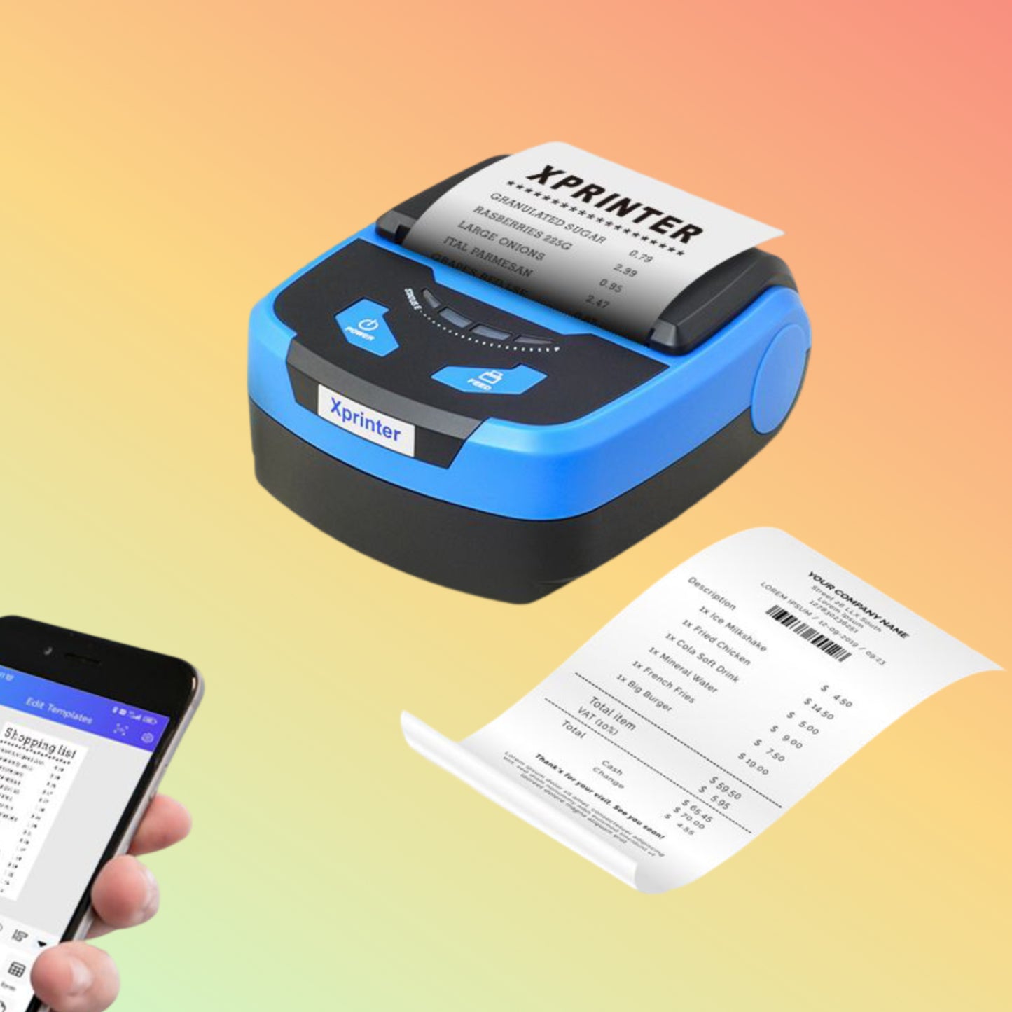 POSTECH PT-R810-BT Mobile Printer