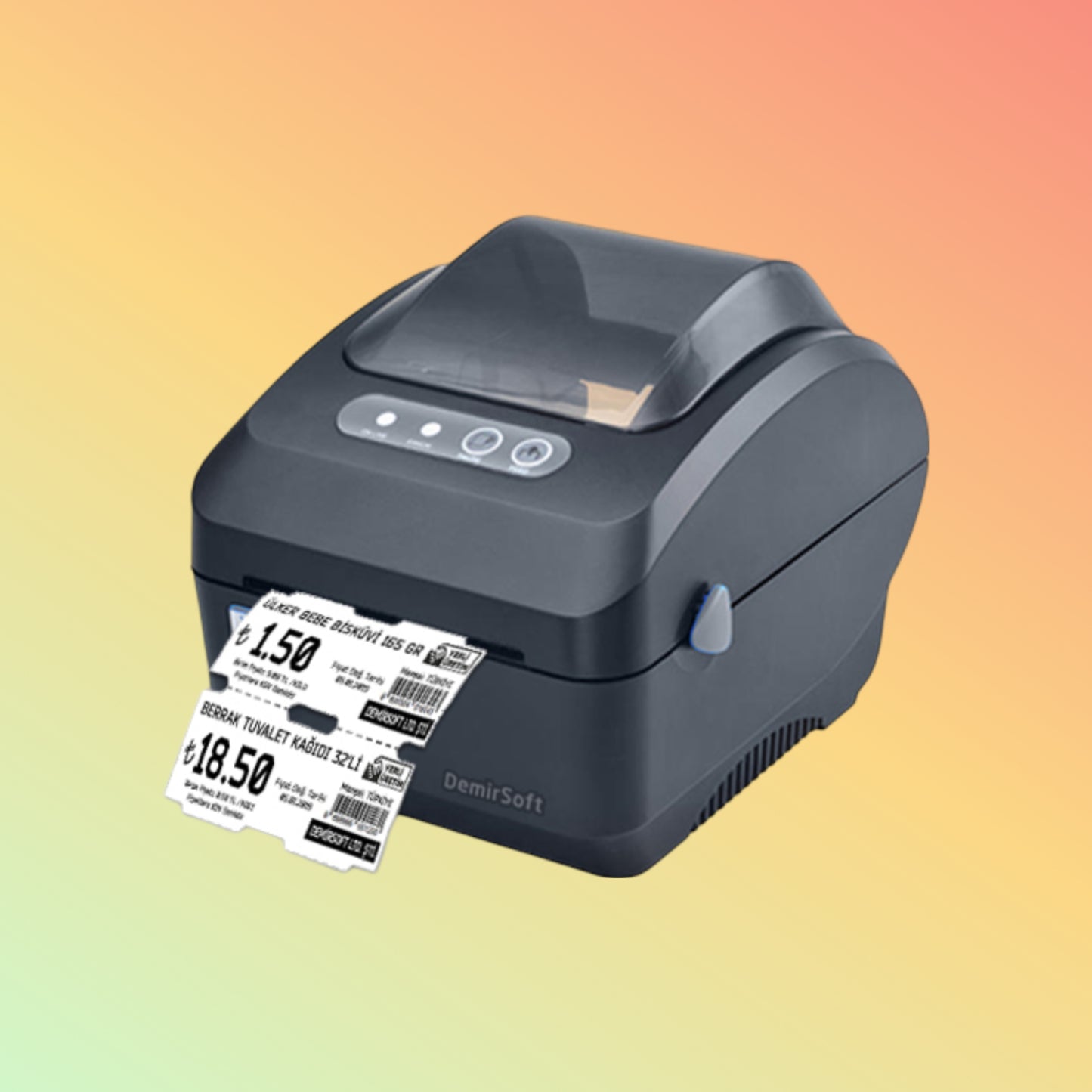 "PT-R325DT thermal label printer, 203 DPI resolution, 152 mm/s speed"