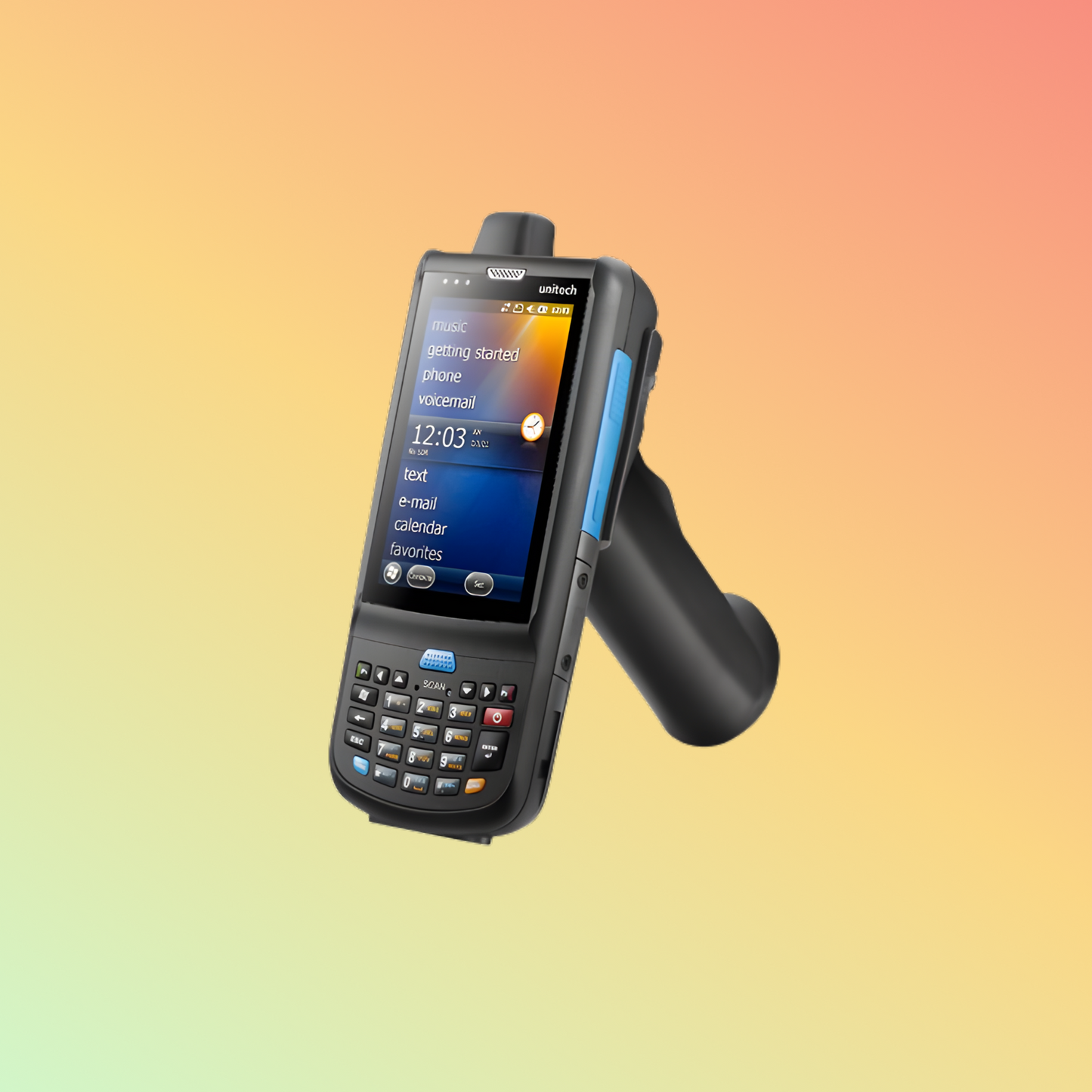 alt="Unitech PA692 UHF RFID industrial PDA designed for industrial use, featuring a reinforced build, advanced RFID capabilities, and versatile data collection features."