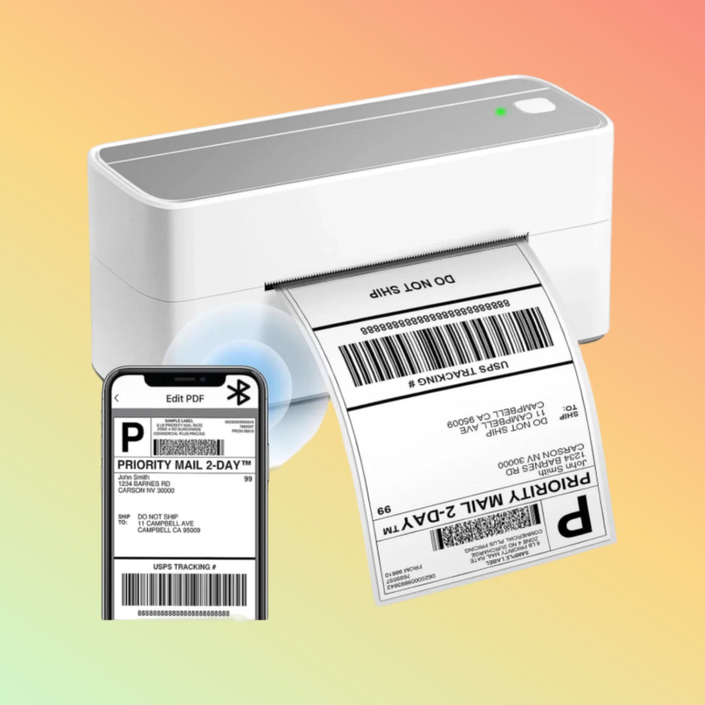 Phomemo PM-241-BT Bluetooth Shipping Label Printer