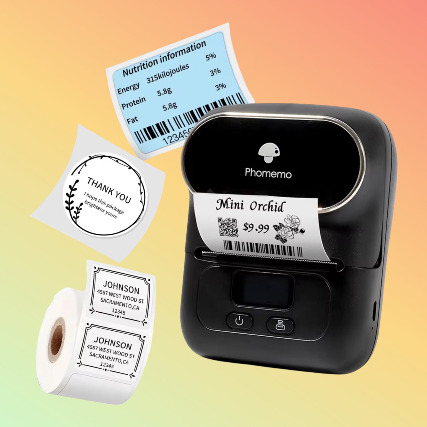 Phomemo M110 Label Printer – Compact, Versatile Barcode & Label Maker