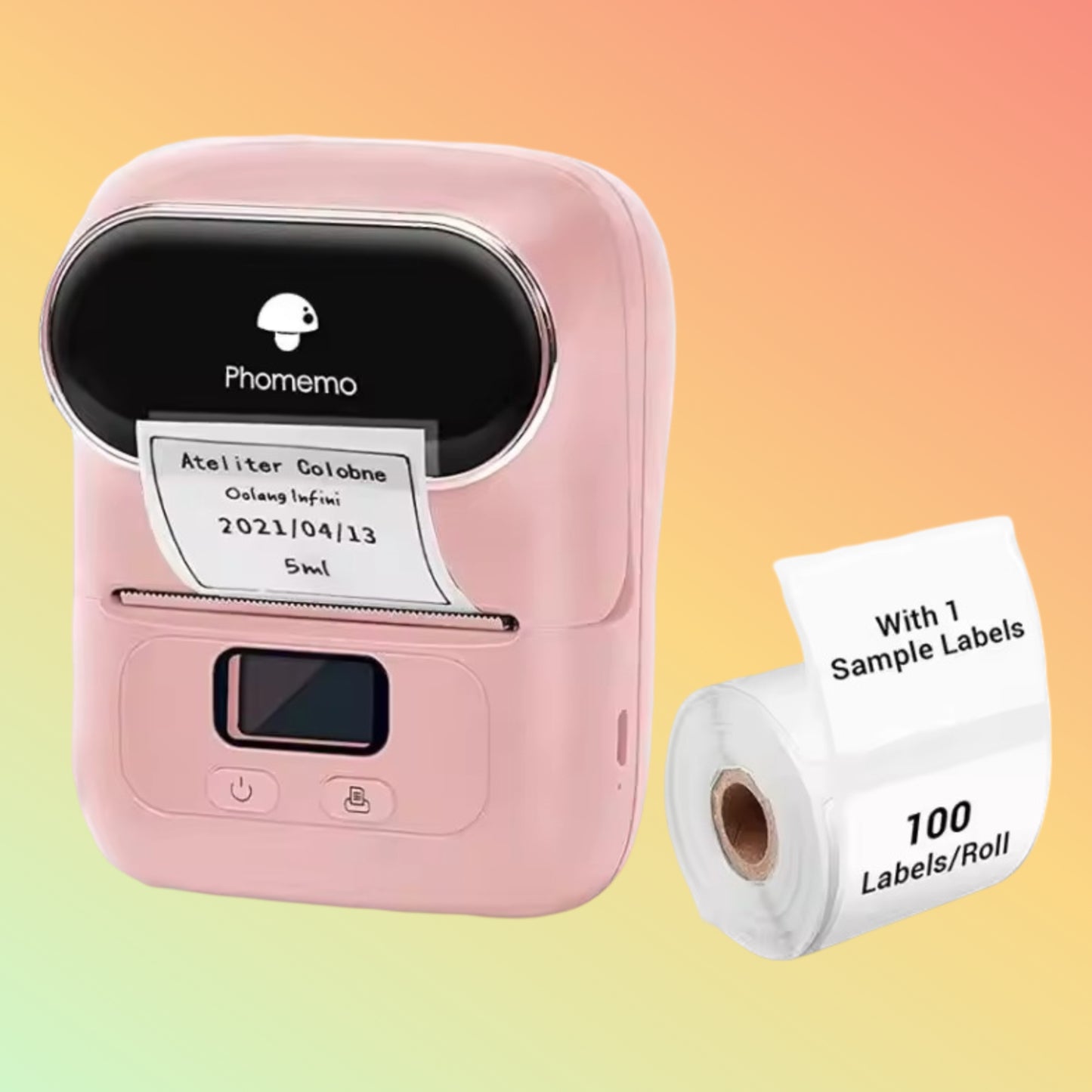 Phomemo M110 Portable Label Printer - Bluetooth & USB Barcode Label Maker