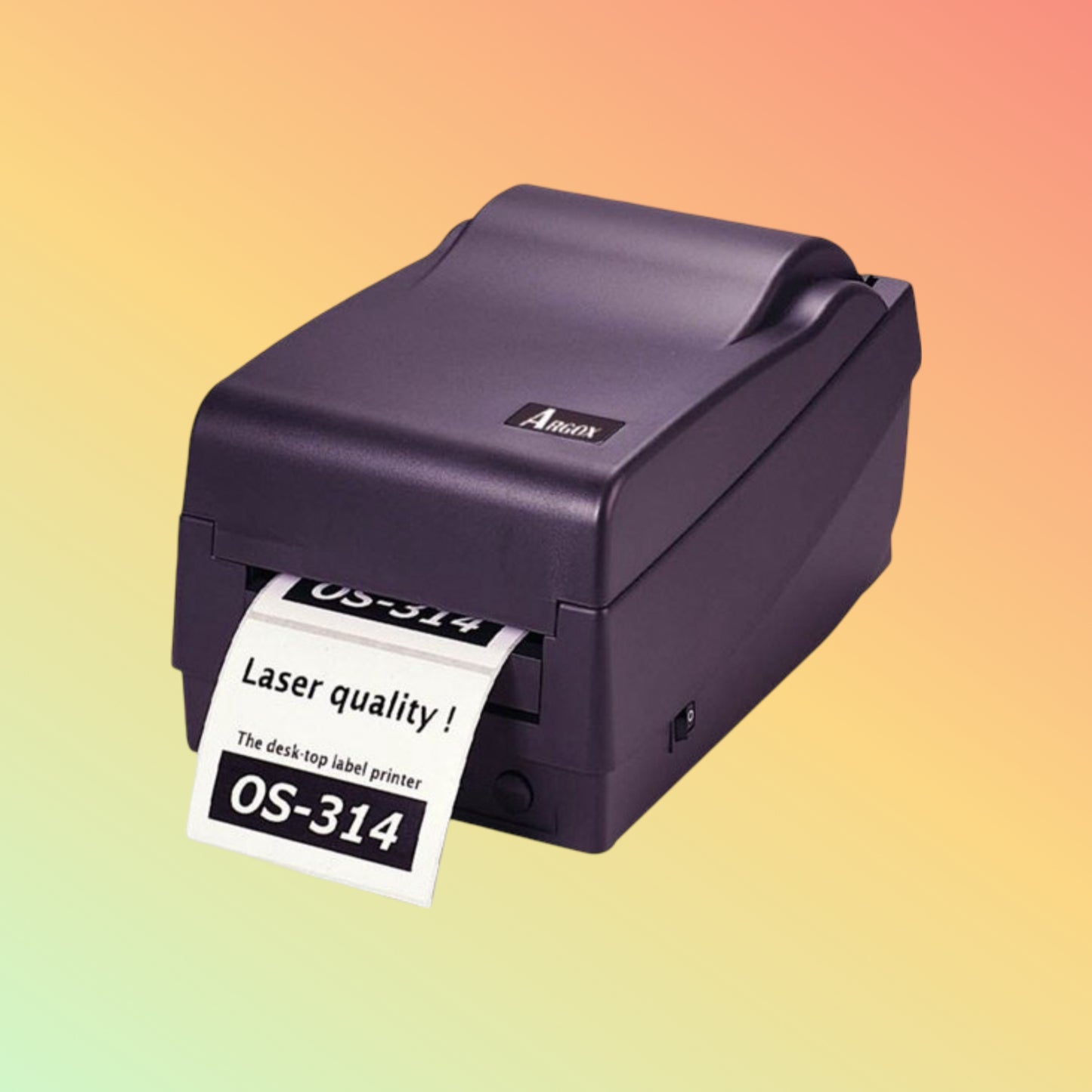 High-resolution Argox OS-314plus thermal printer in white.