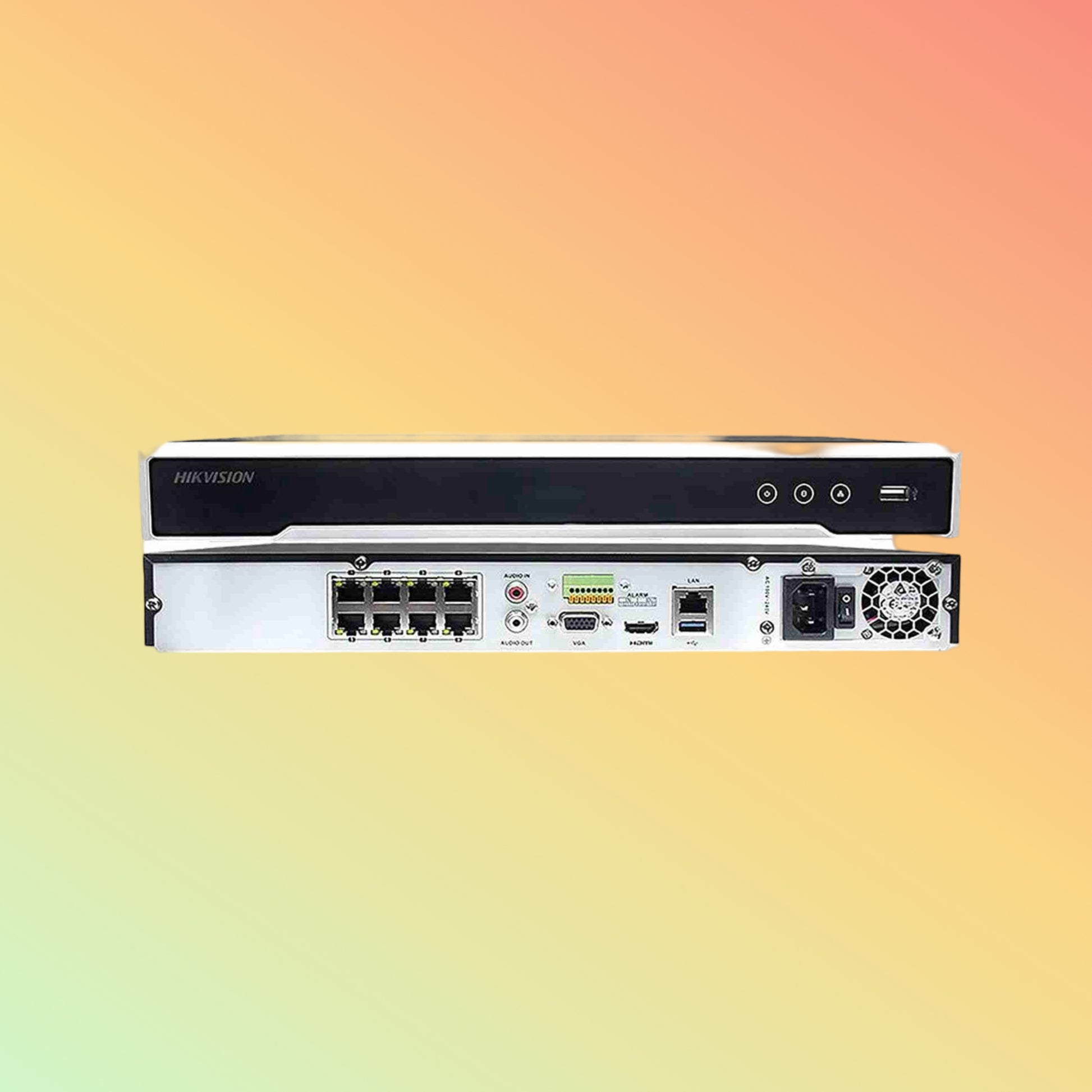 "Hikvision DS-7608NI-K2/8P NVR with HDMI and VGA Outputs"