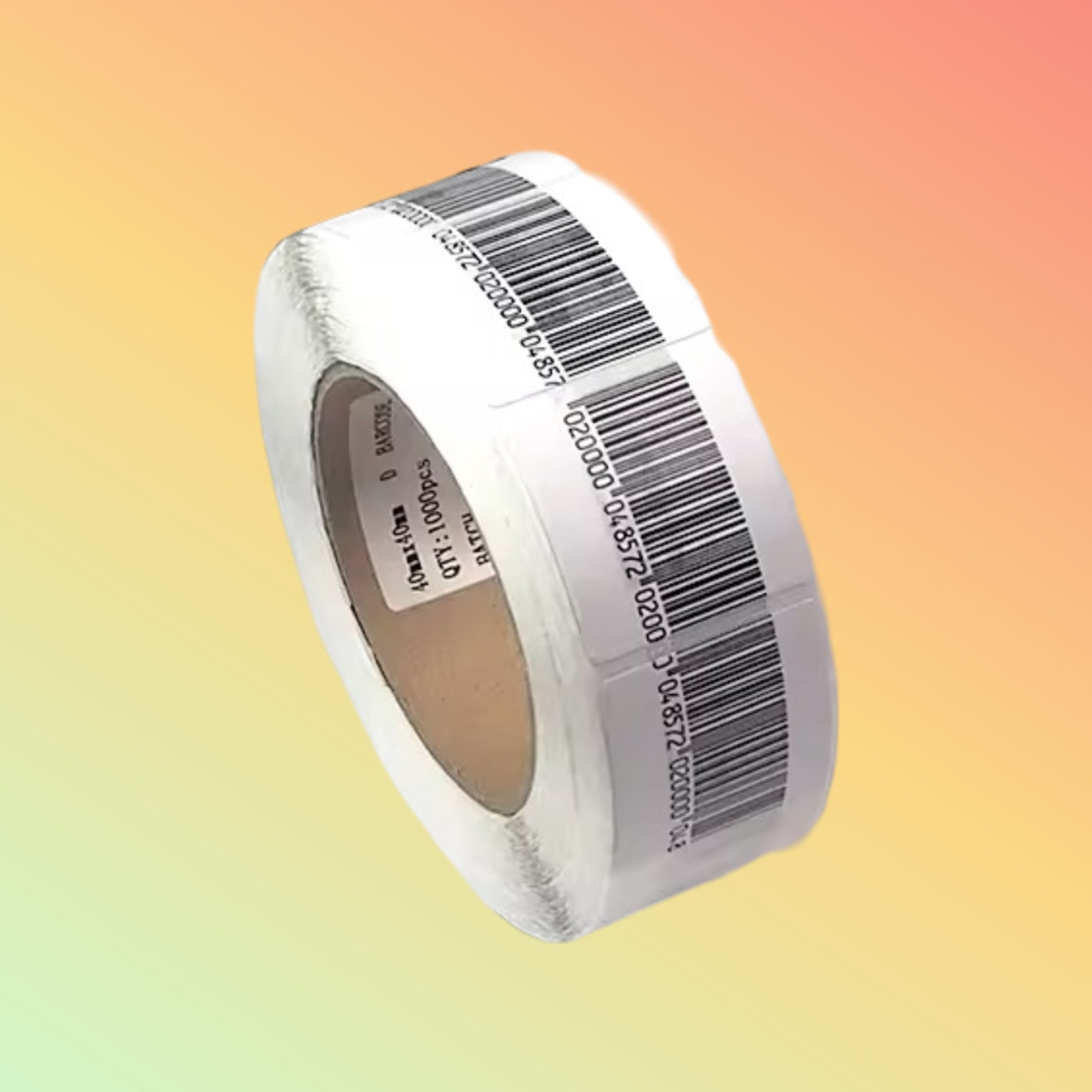 "Box of 25 rolls of RF Soft Labels, each roll with 1000 labels."