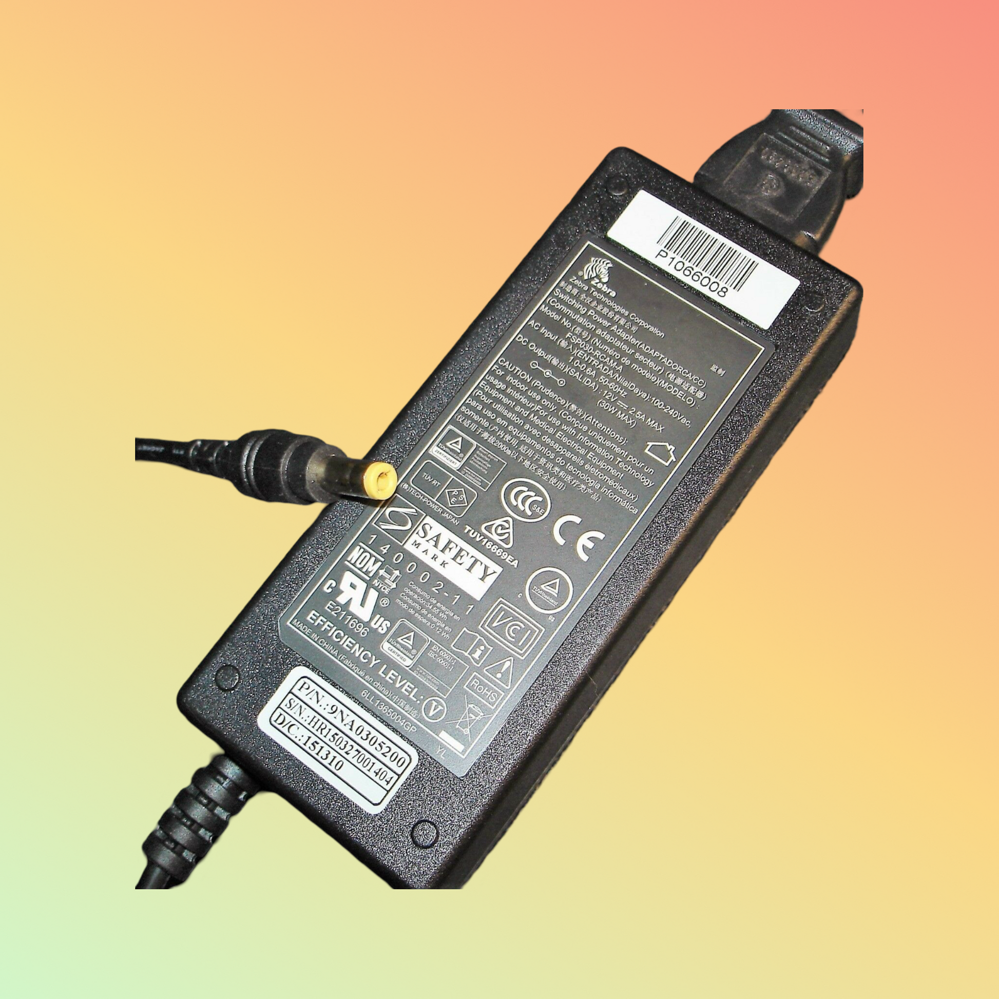 "User-Friendly Zebra P1066008 AC Adapter Interface"