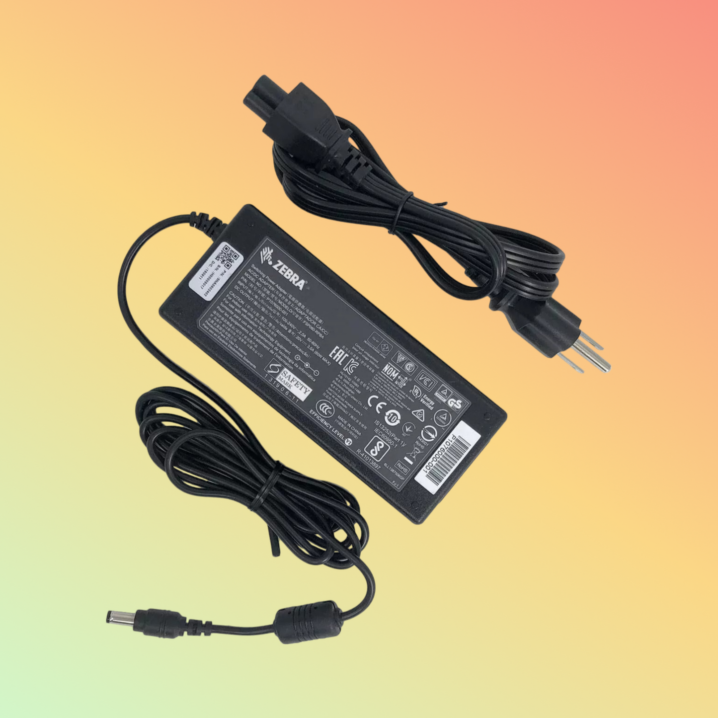 "Compact Zebra P1066008 AC Adapter Design"