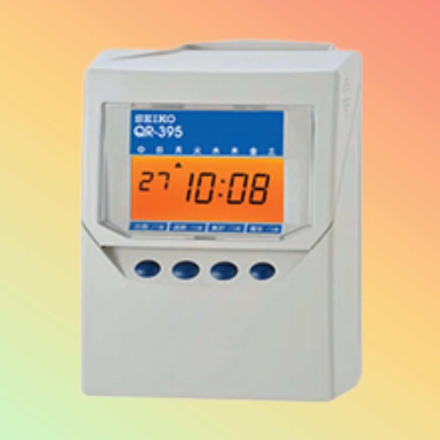 "Versatile Time Recorder TQR-395 with flexible punching options"