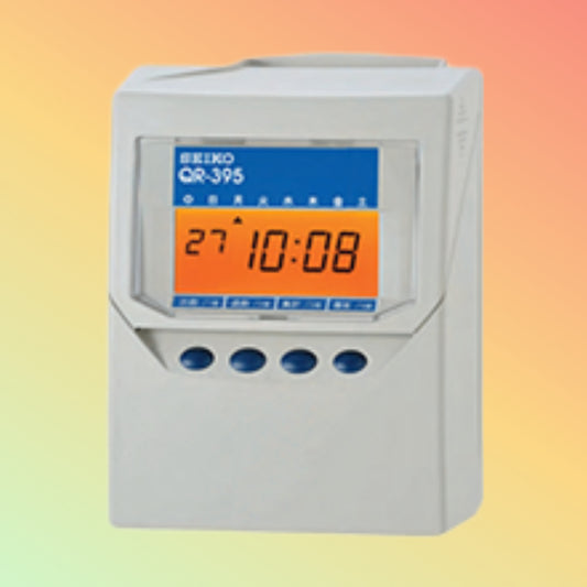 "Versatile Time Recorder TQR-395 with flexible punching options"