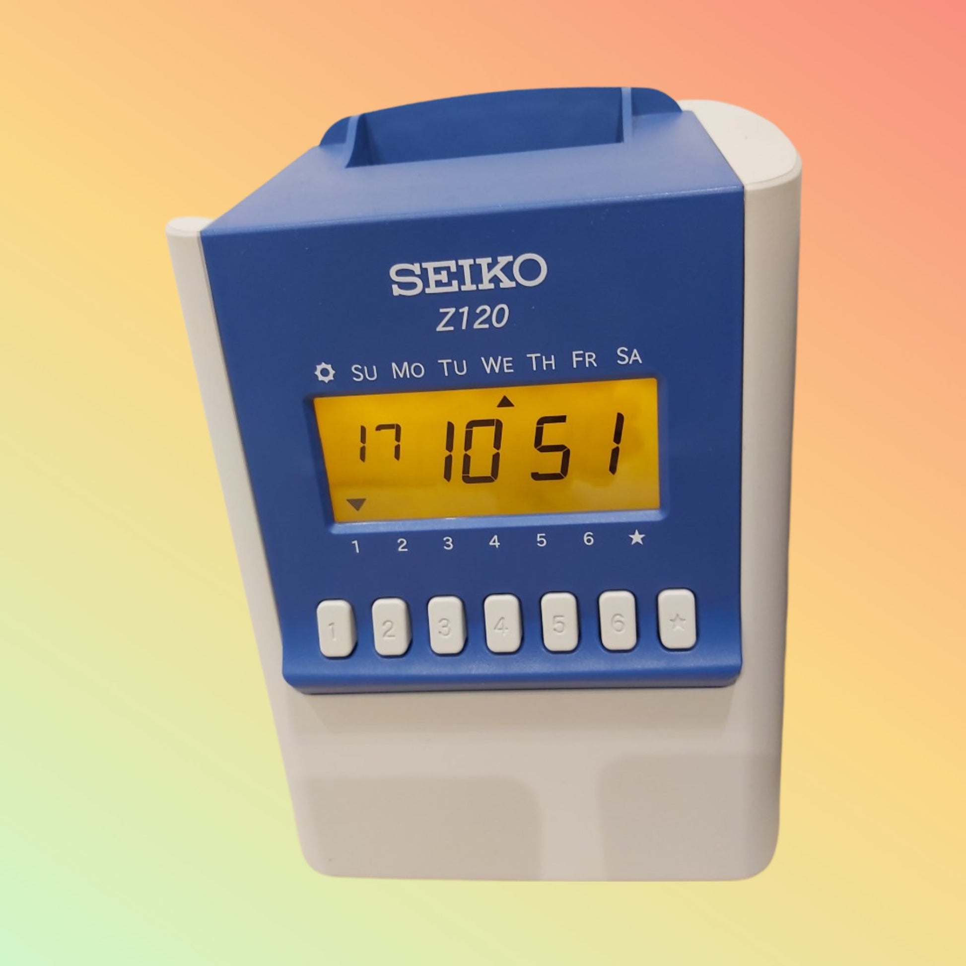 "Seiko Time Recorder Z120 - Automatic card feeder feature"