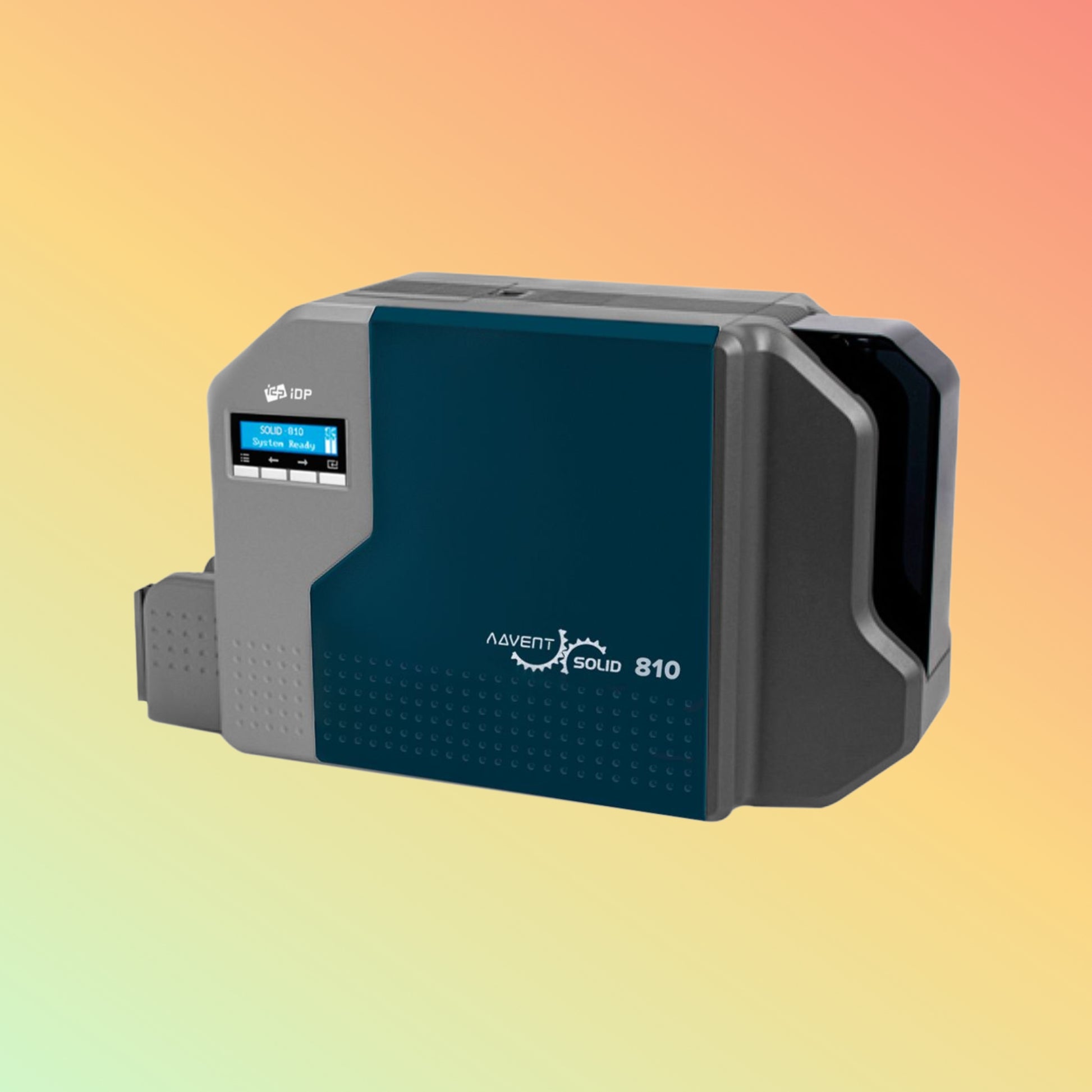 "Glossy, High-Resolution IDP SOLID 810S ID Card Printer - Print up to 200 Cards"