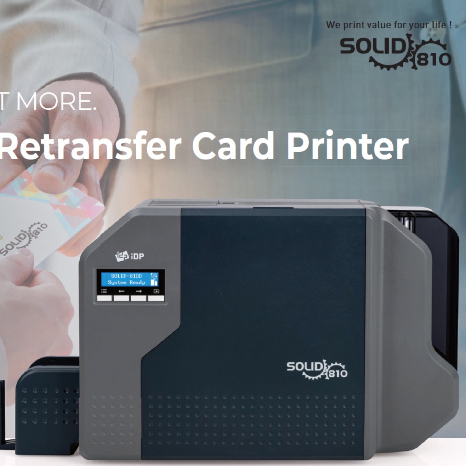 "Advanced Security and Full-Bleed Printing with IDP SOLID 810S ID Card Printer"