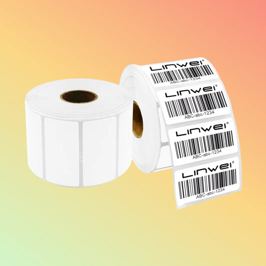 "50x25mm Thermal Transfer Labels, high-quality printing, strong adhesive"