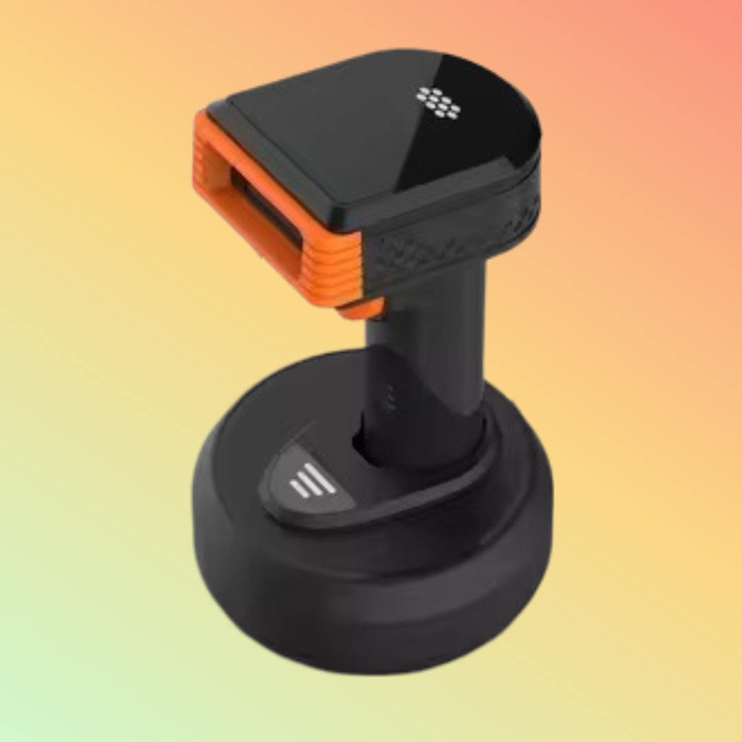 "Efficient X-33345 Barcode Scanner - Side Profile"