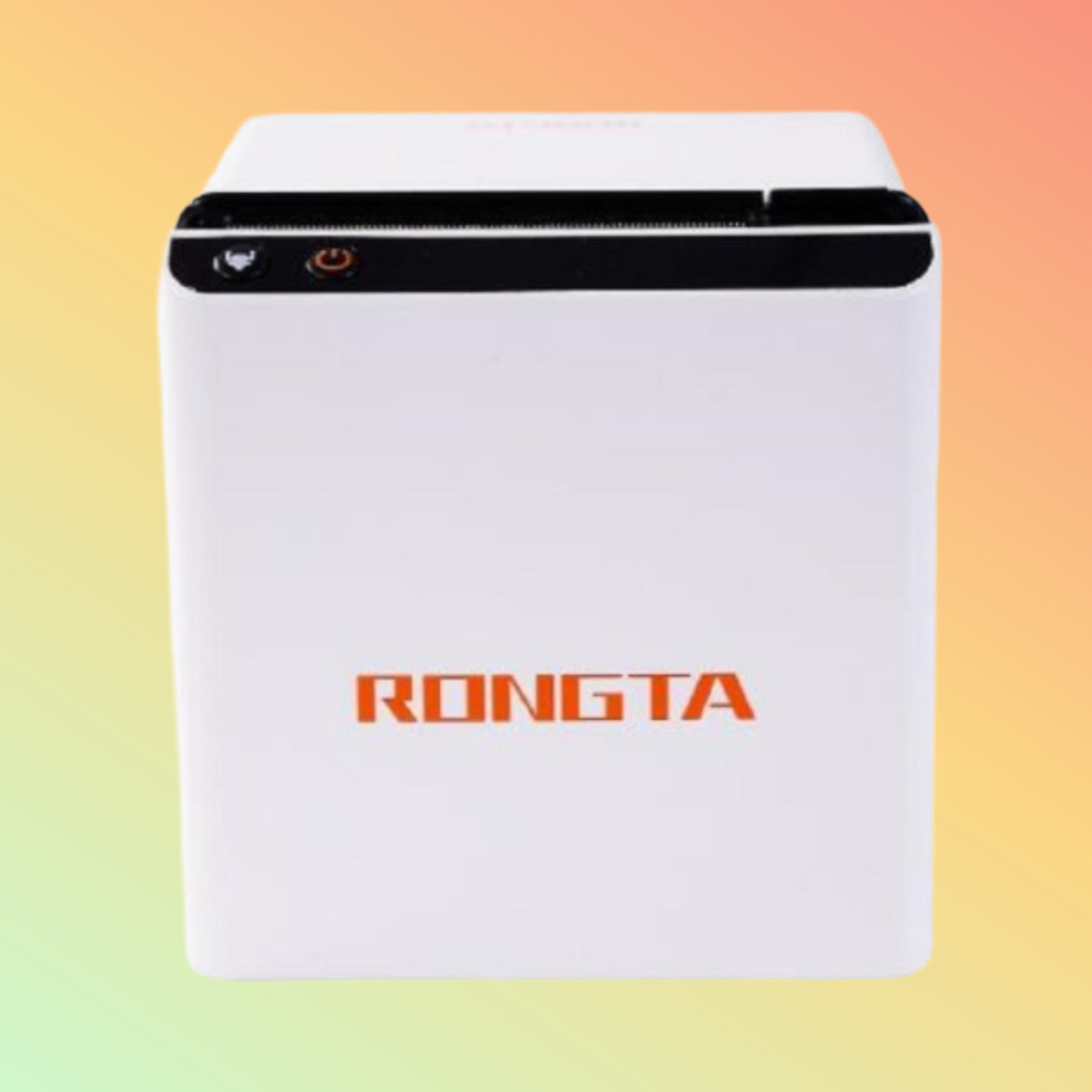 "Rongta ACE H1 with open media compartment showing large media roll capacity."