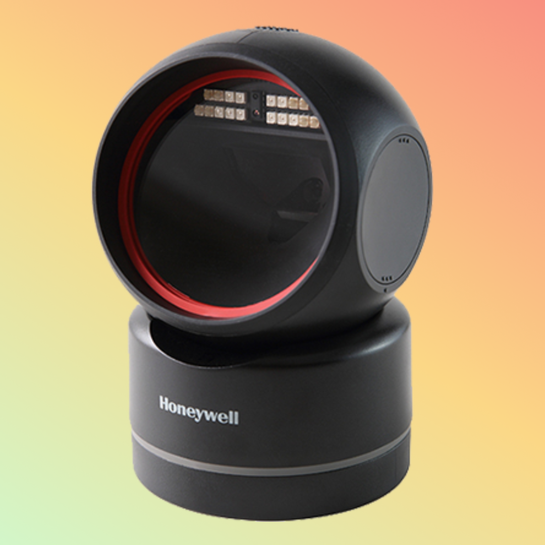 Honeywell Orbit HF680 2D hands-free scanner with packaging