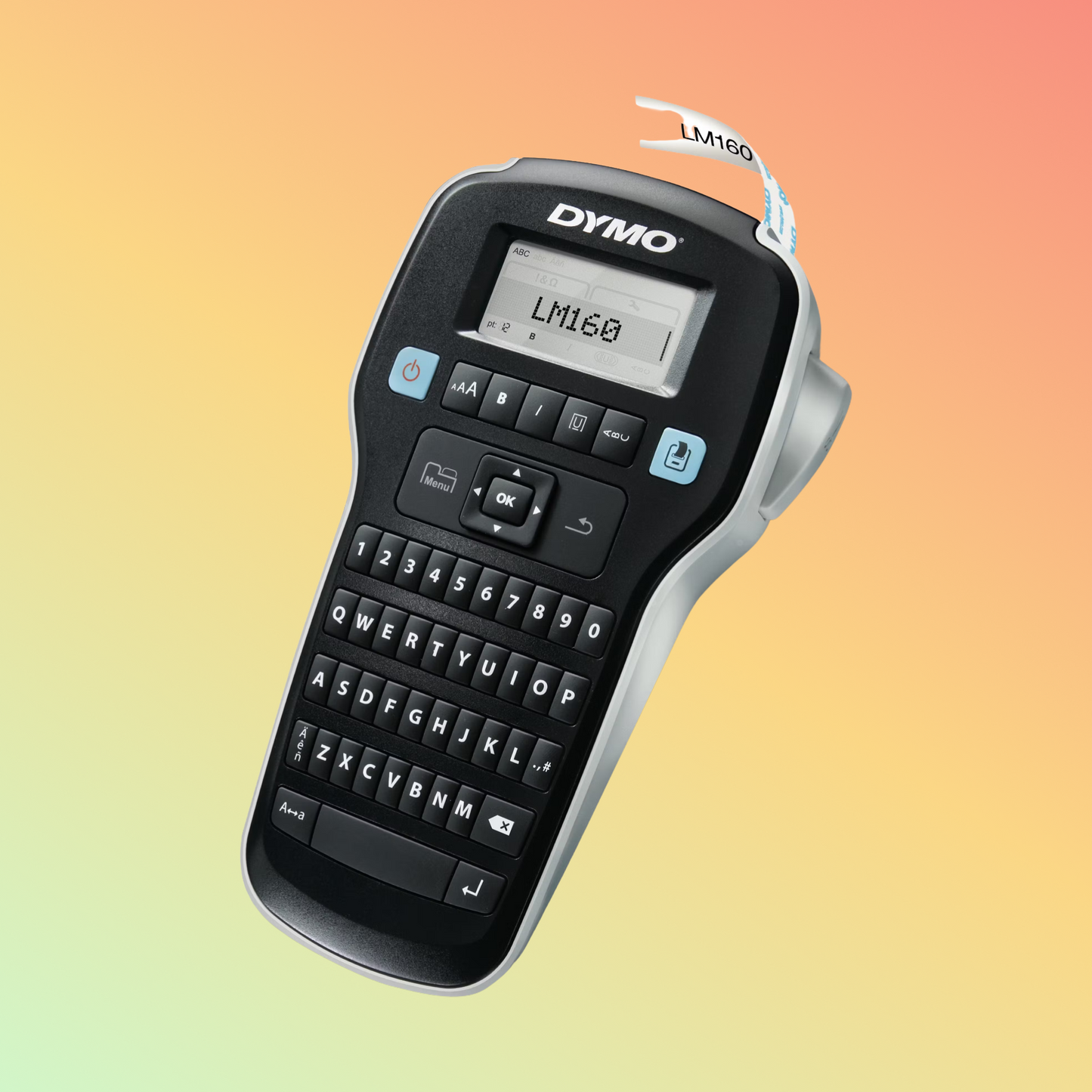 DYMO LabelManager 160 Portable Label Maker with 2 D1 Label Tapes