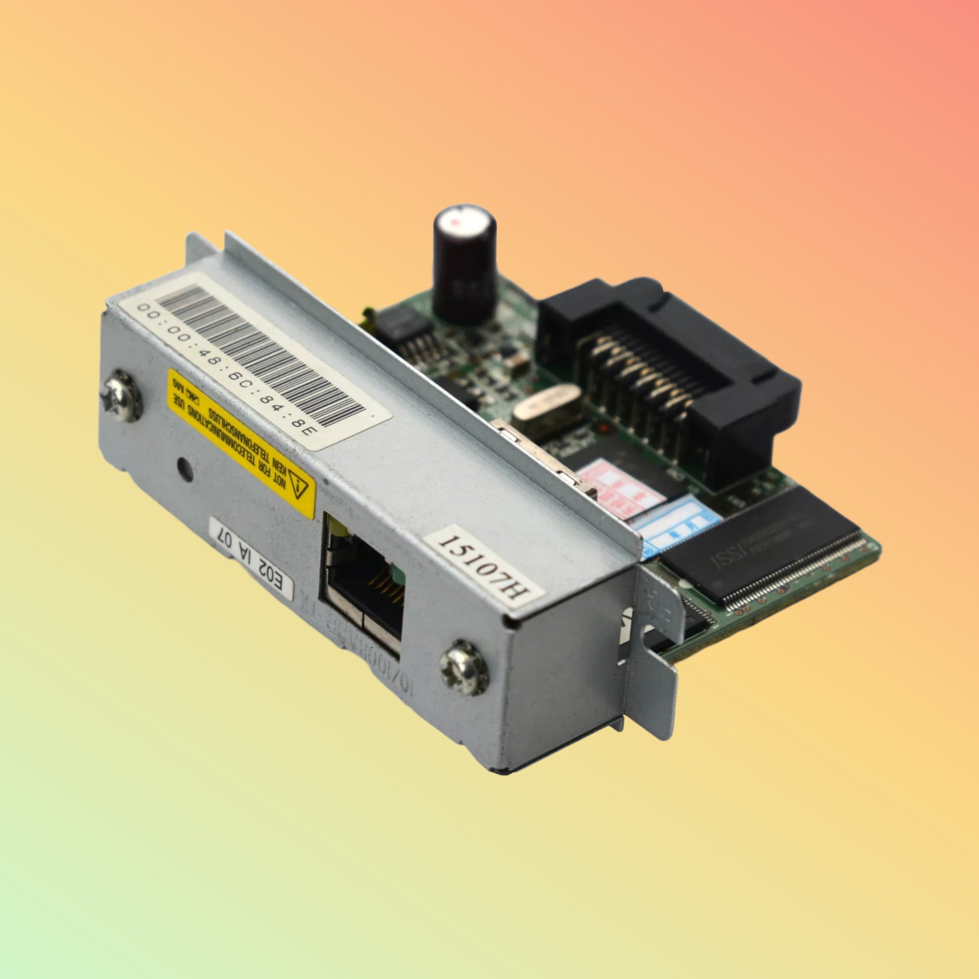 Detailed View of the Epson UB-E02 Ethernet Network Interface Card