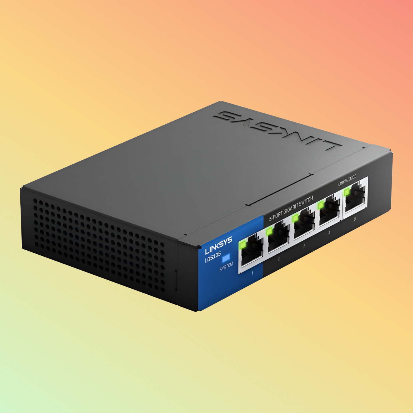 Linksys LGS105 5-Port Unmanaged Gigabit Ethernet Switch