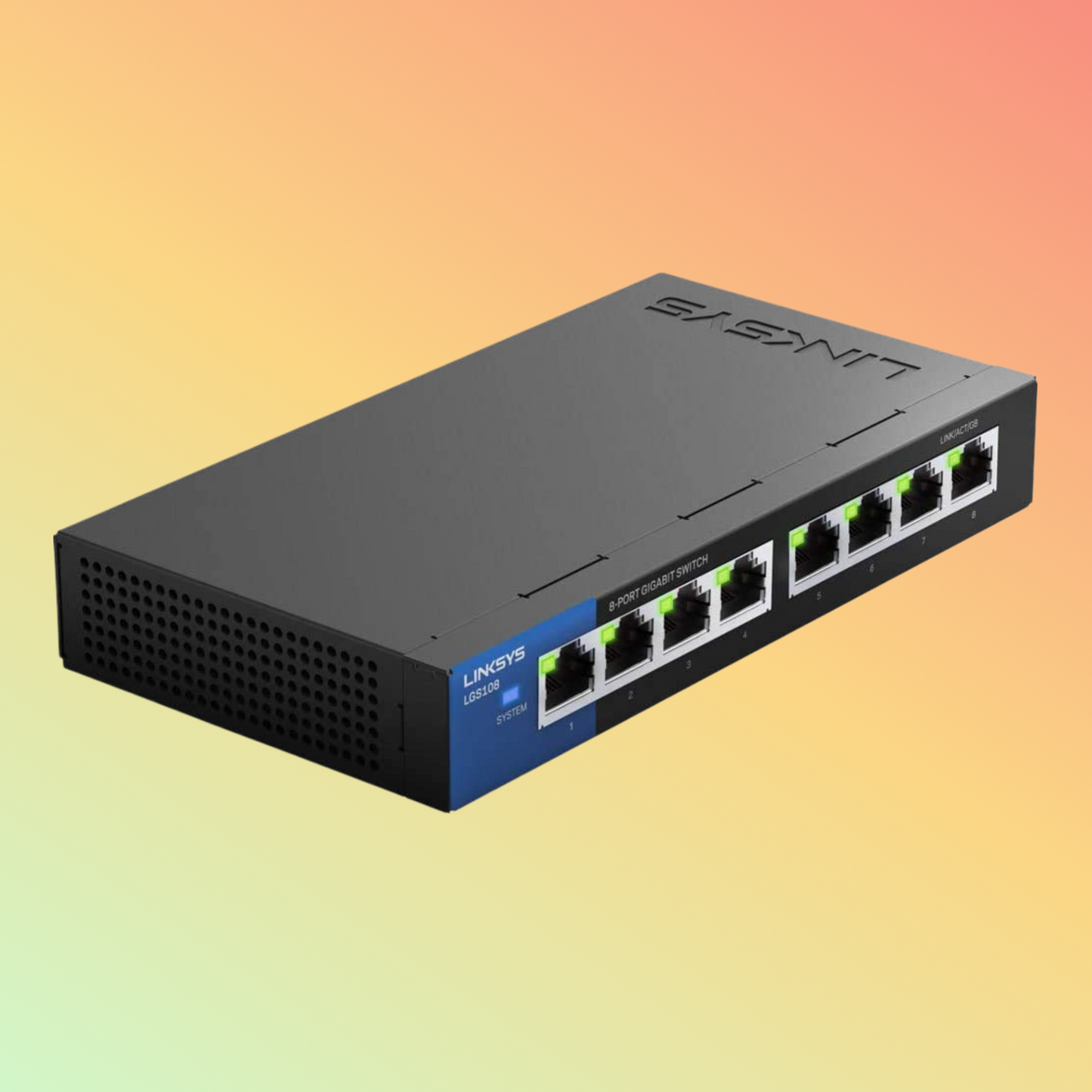 Linksys LGS108 8-Port Unmanaged Gigabit Ethernet Switch