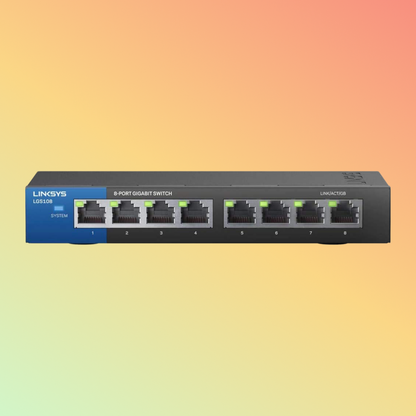 Linksys LGS108 8-Port Unmanaged Gigabit Ethernet Switch