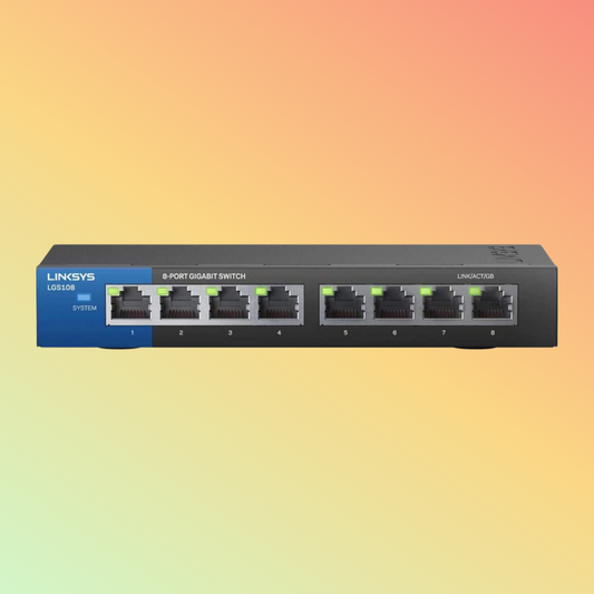 Linksys LGS108 8-Port Unmanaged Gigabit Ethernet Switch