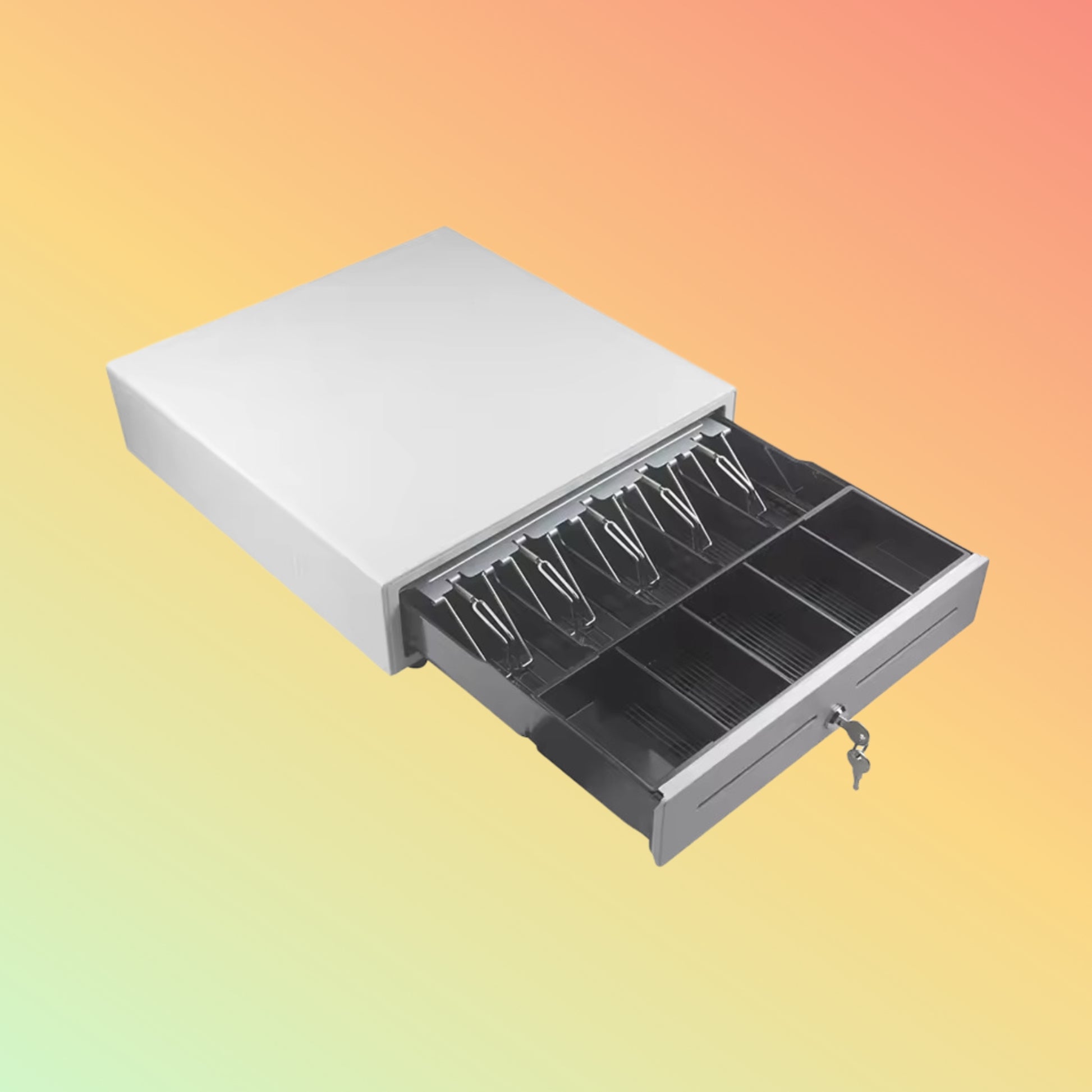 Secure NEOPOS NP-R470 Cash Drawer Featuring a 3-Position Key Lock