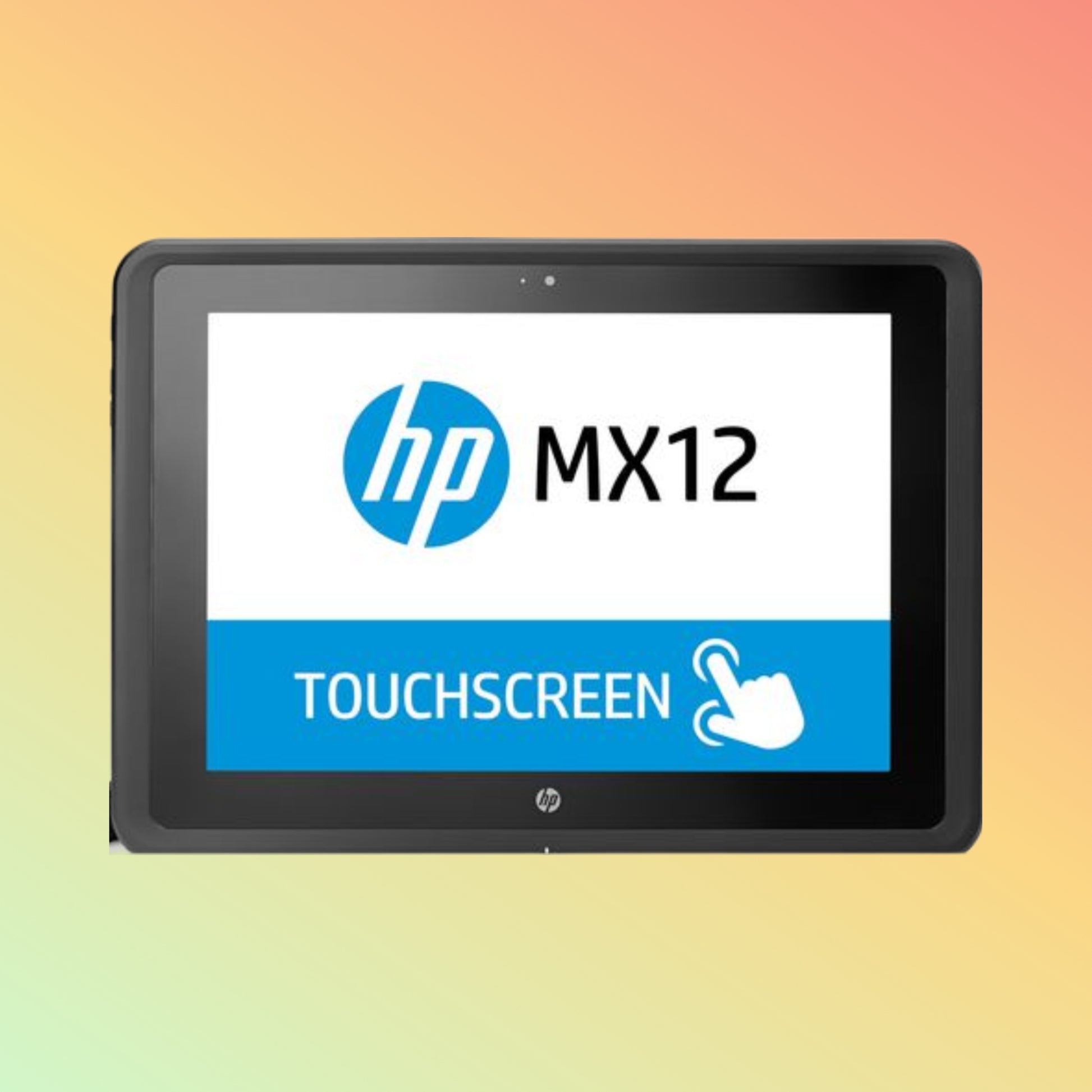 "12-inch touchscreen of HP Pro x2 612 G2 POS Terminal"