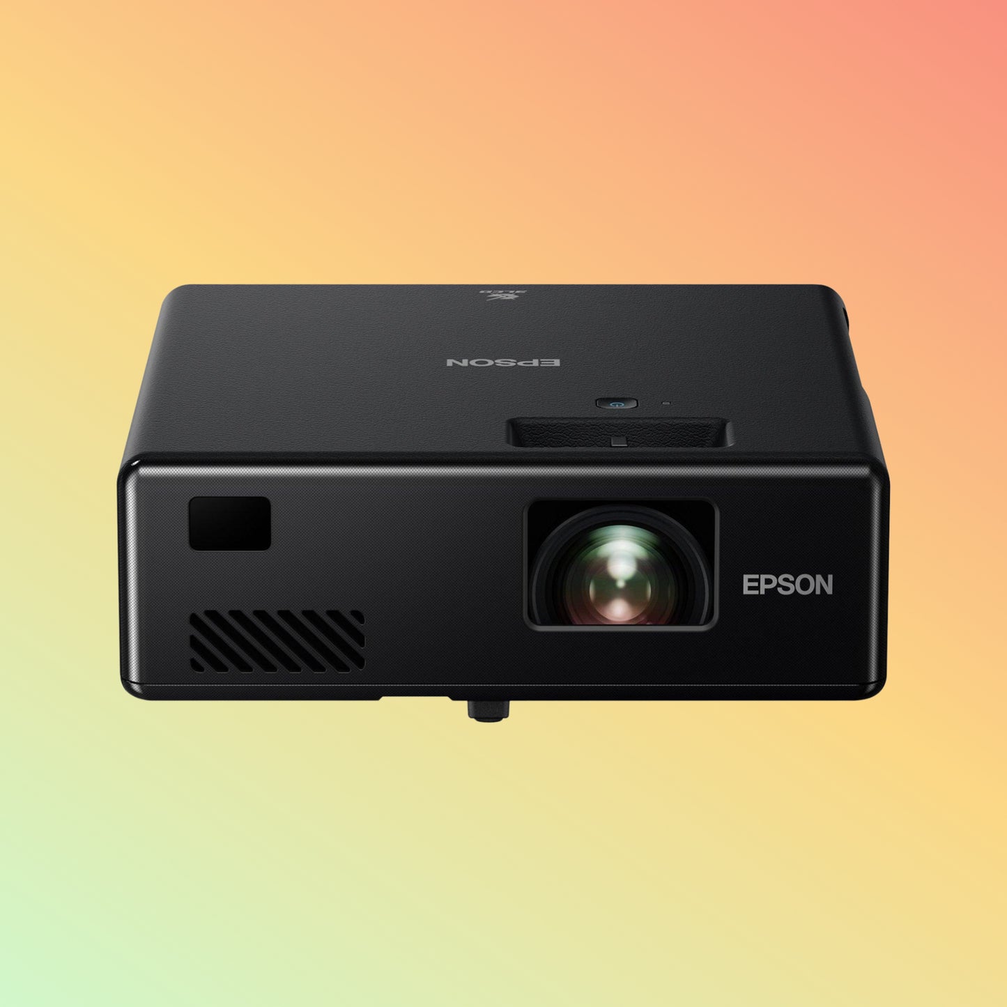 Epson EF-11 projecting a vibrant Full HD image onto a screen.