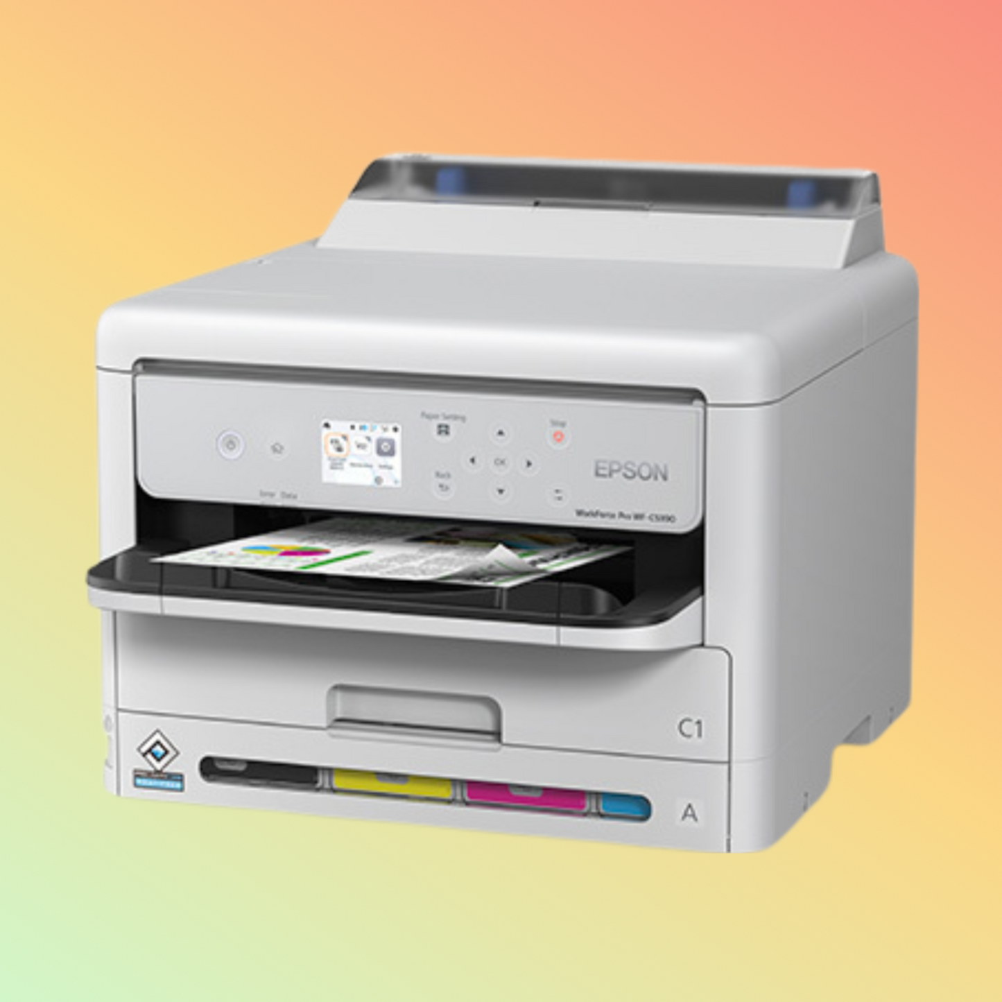 Epson WorkForce Pro WF-C5390 A4 25ppm Color Inkjet Printer WF-C5390a Colour label printer