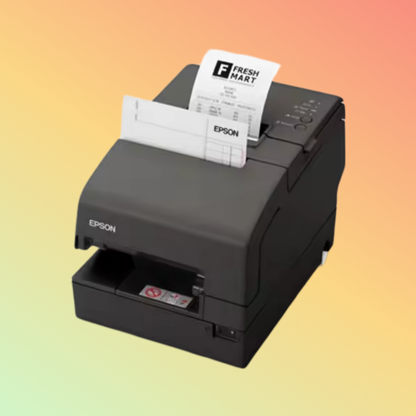 TM-H6000IV Multifunction Printer, 9 Pin, MICR and Drop in Validation, Ethernet/USB Interfaces, Dark Gray