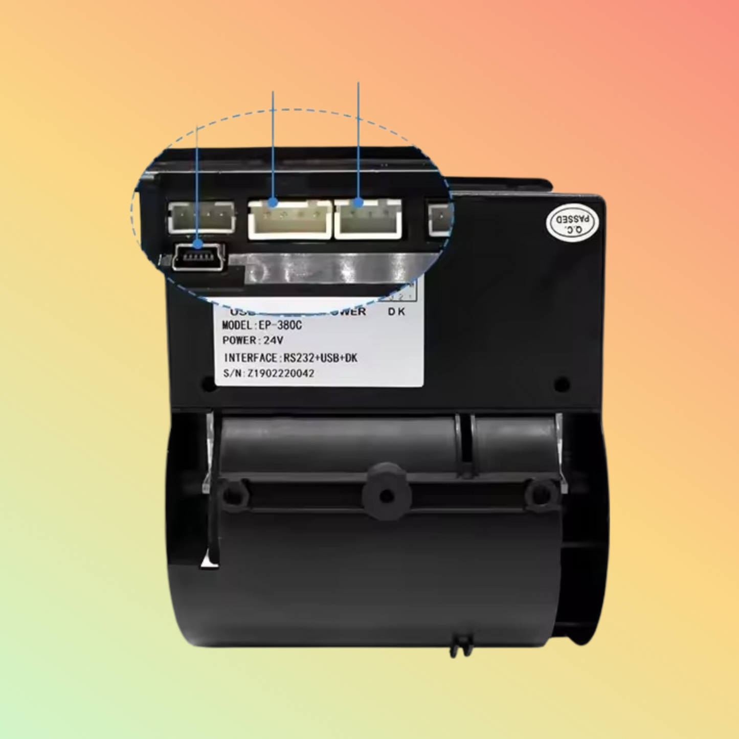 3inch 80mm EP-380C With auto cutter kiosk panel mount embedded Printer thermal receipt printer