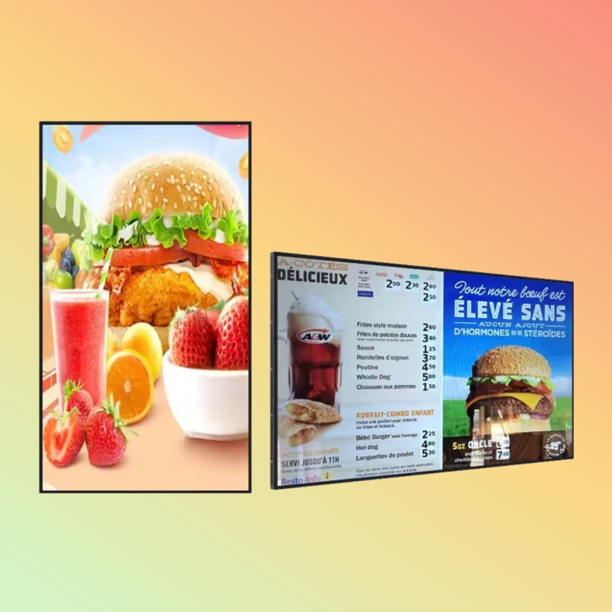 21.5 inch Kitchen Display Touch Screen Android System