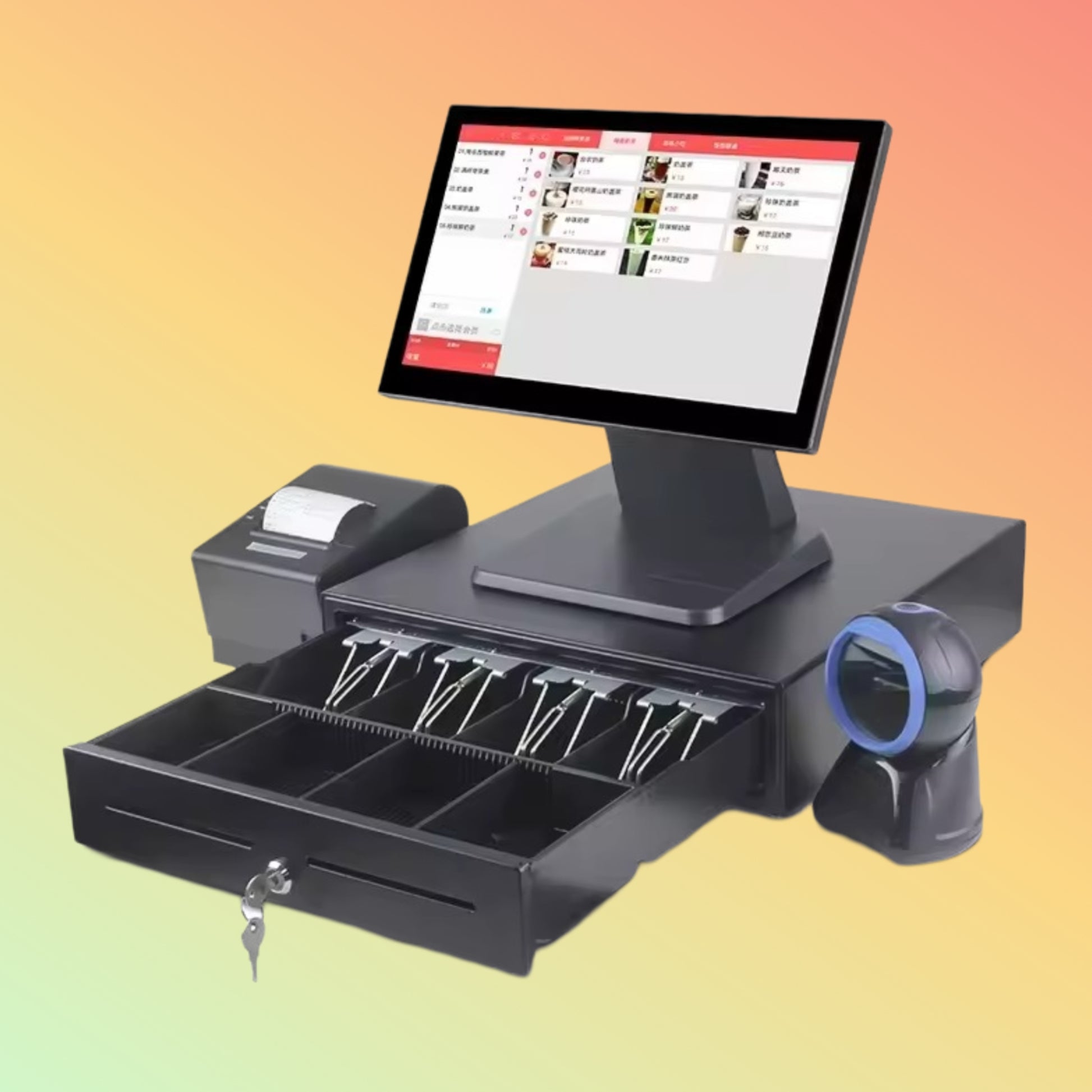 NEOPOS NP-A4 POS System with Cash Drawer and Thermal Printer