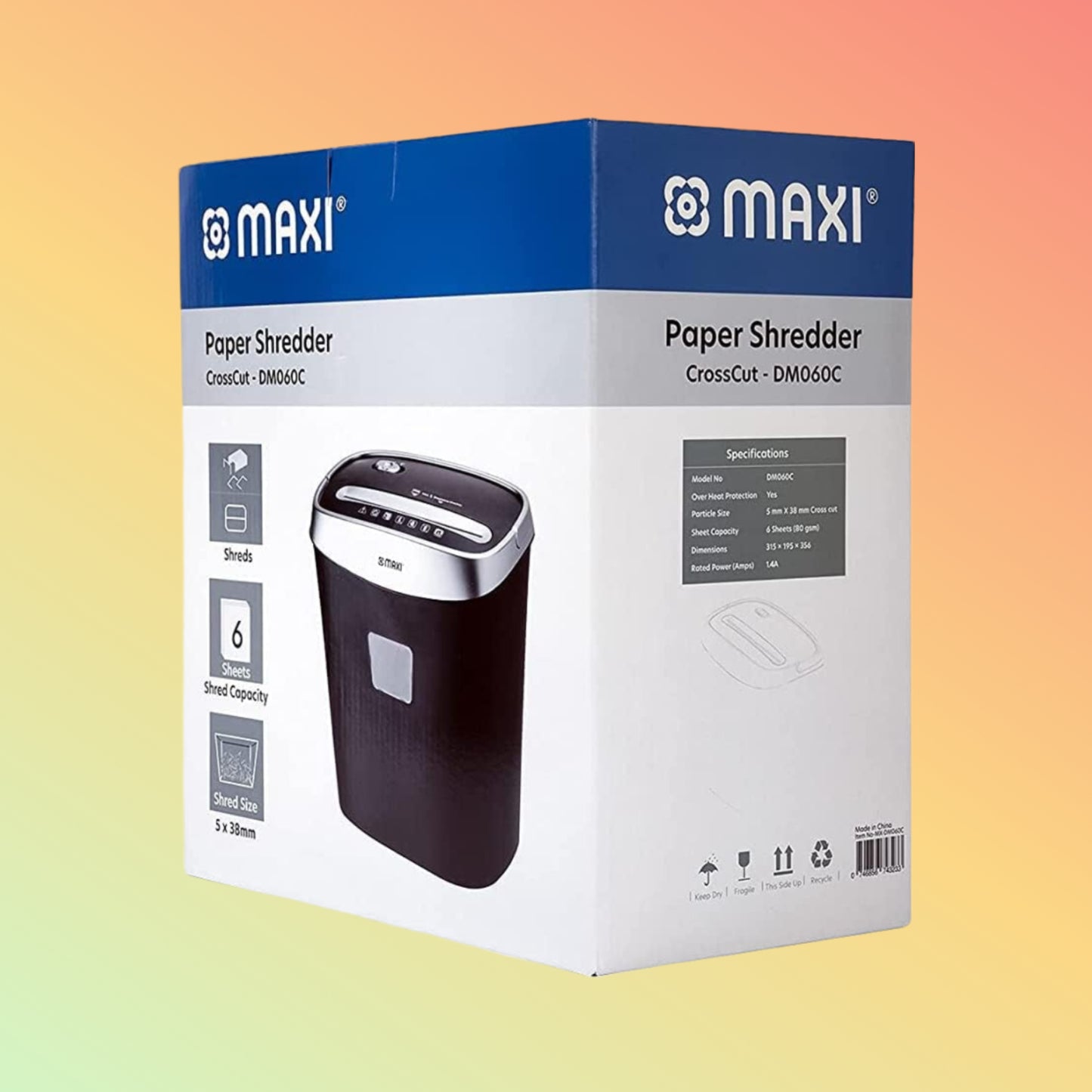 Maxi Cross-Cut Shredder 14-Liter Bin