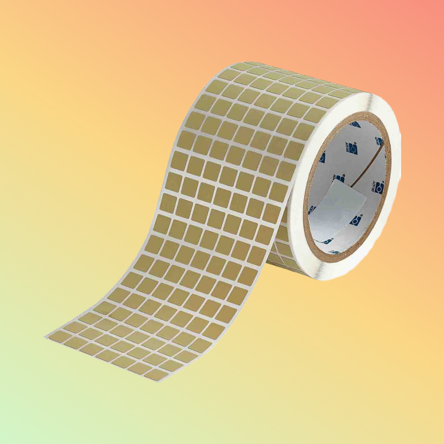 Amber 2 mil Polyimide Labels for 3" Core Printers - 0.5" x 0.375"