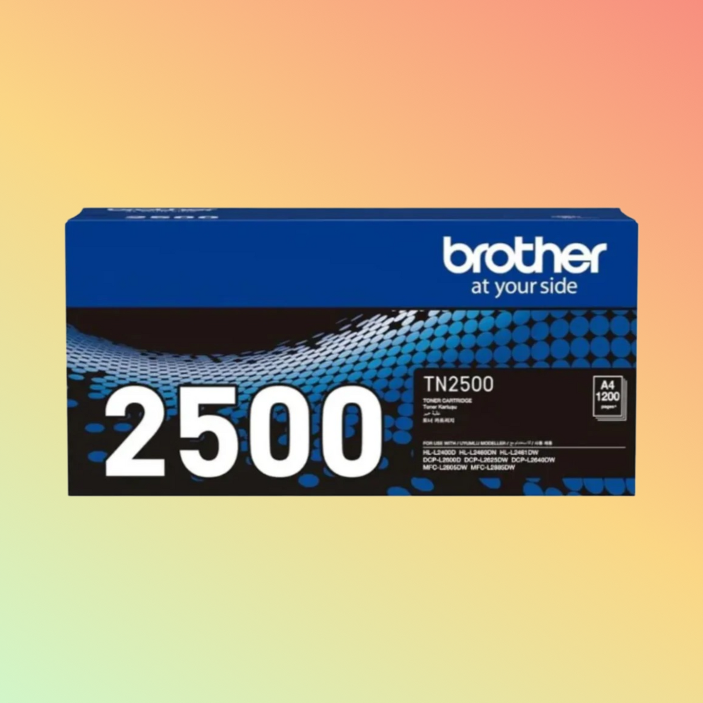 Brother TN-2500 Black Toner for HL-L2460DN – 1200 Pages