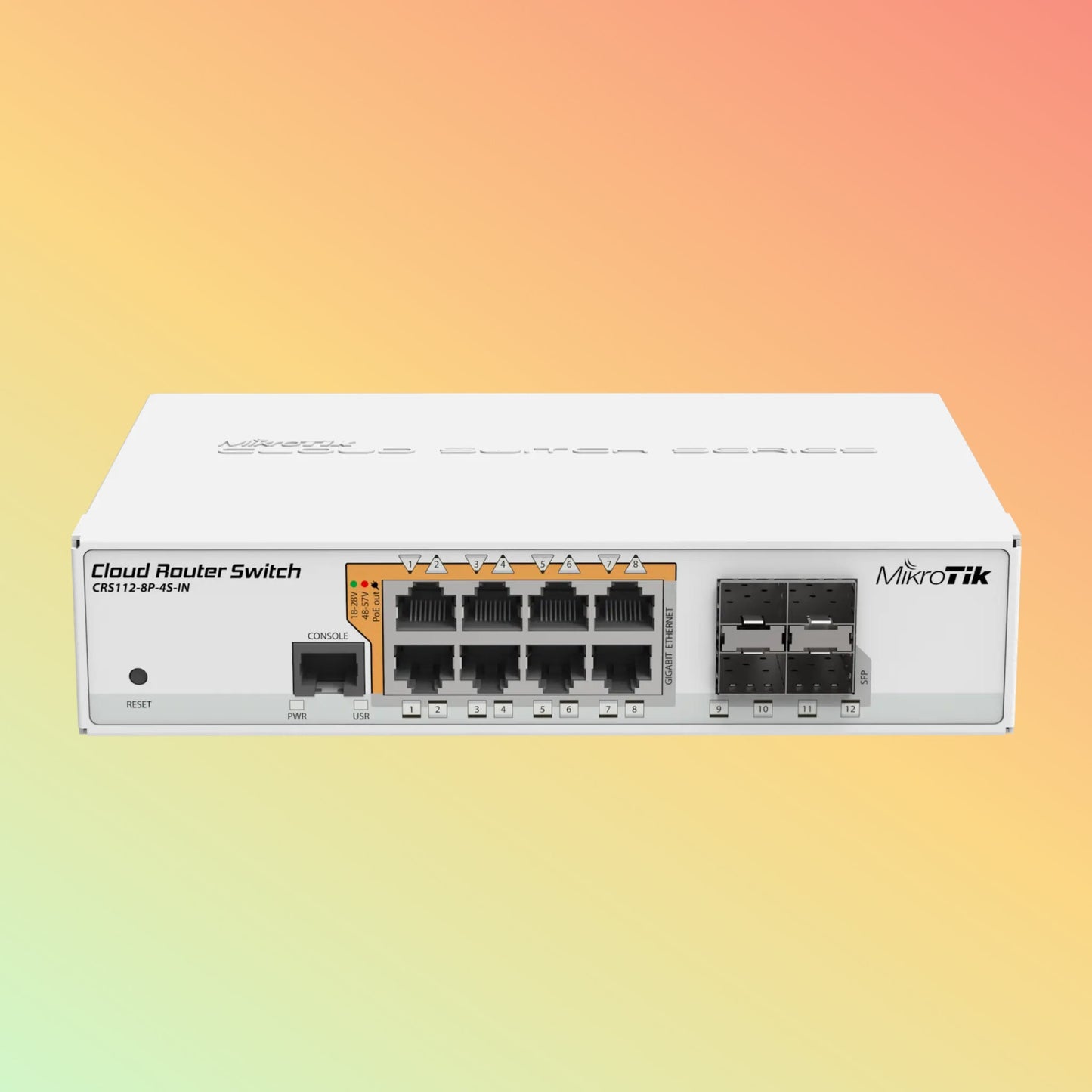 MikroTik (CRS112-8P-4S-IN) Switch - 8