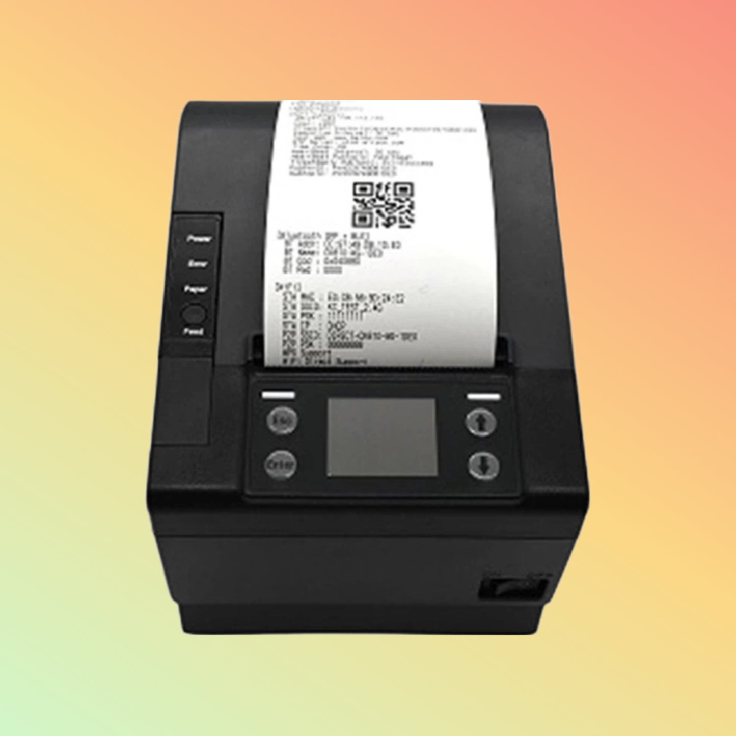 "Postech PT-R837AP AirPrint printer, compact design with cloud connectivity."