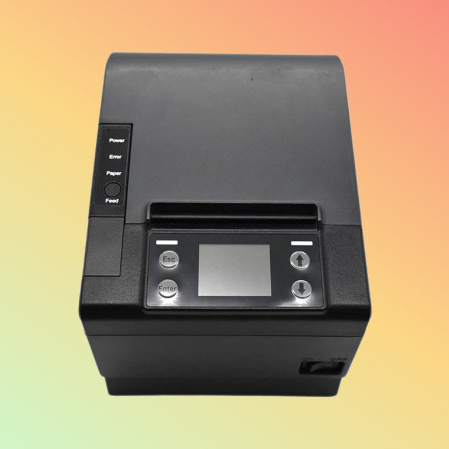 "Thermal receipt printing with 203DPI resolution for sharp results."