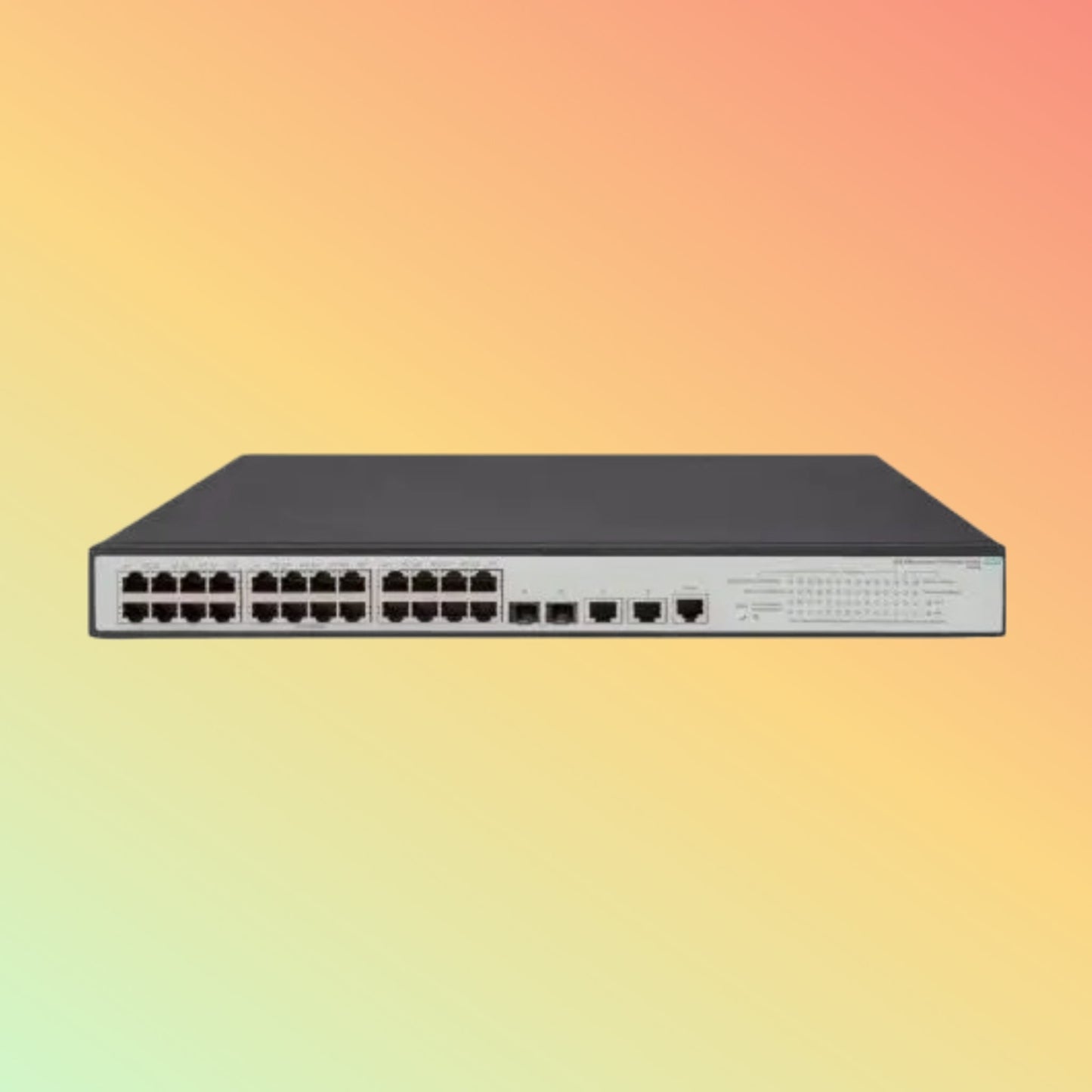 HPE Aruba OfficeConnect 1950 (JG962A) Switch - 24 x Gigabit Ethernet PoE+ Ports RJ-45, 2 x SFP+ fixed 1000/10000 SFP+ ports