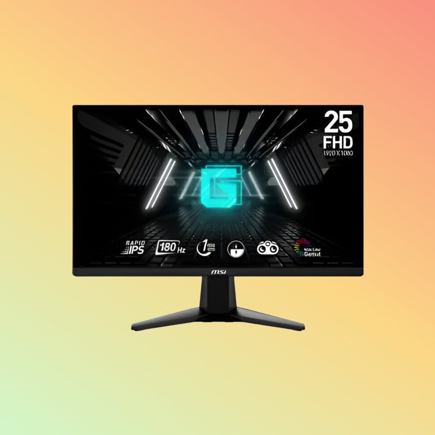 MSI G255F Gaming Monitor - 25" FHD (1920 x 1080), IPS, HDMI, DP, 300 nits, 180 Hz