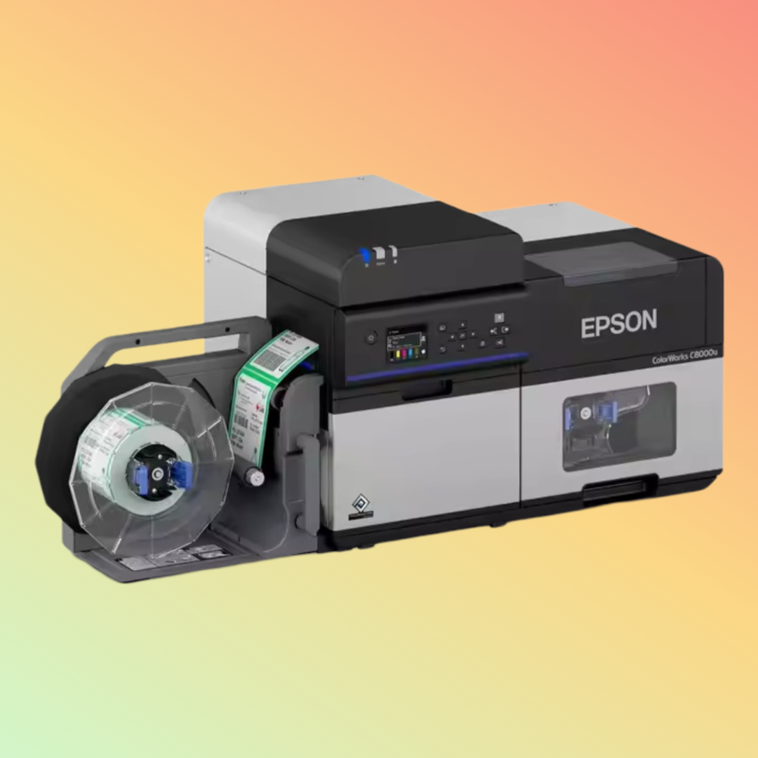 ColorWorks C8000 High-Speed 4\" Industrial Inkjet Label Printer USB Interface Available in Stock!