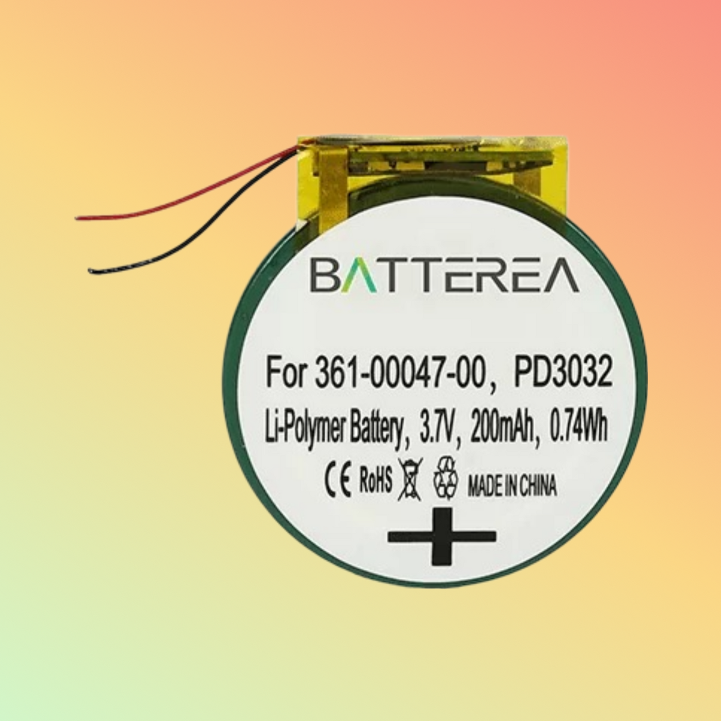 BATTEREA 200mah 3.7V Wholesale GPS watch replacement battery